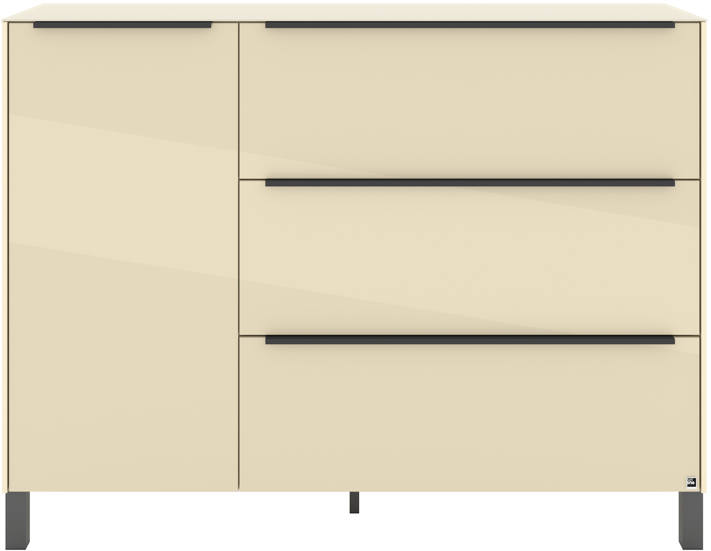 set one by Musterring Sideboard »Reno« 1 Stk. tlg. Mit Vierkantfuß in diversen Farben, 106 cm Höhe & Farbauswahl