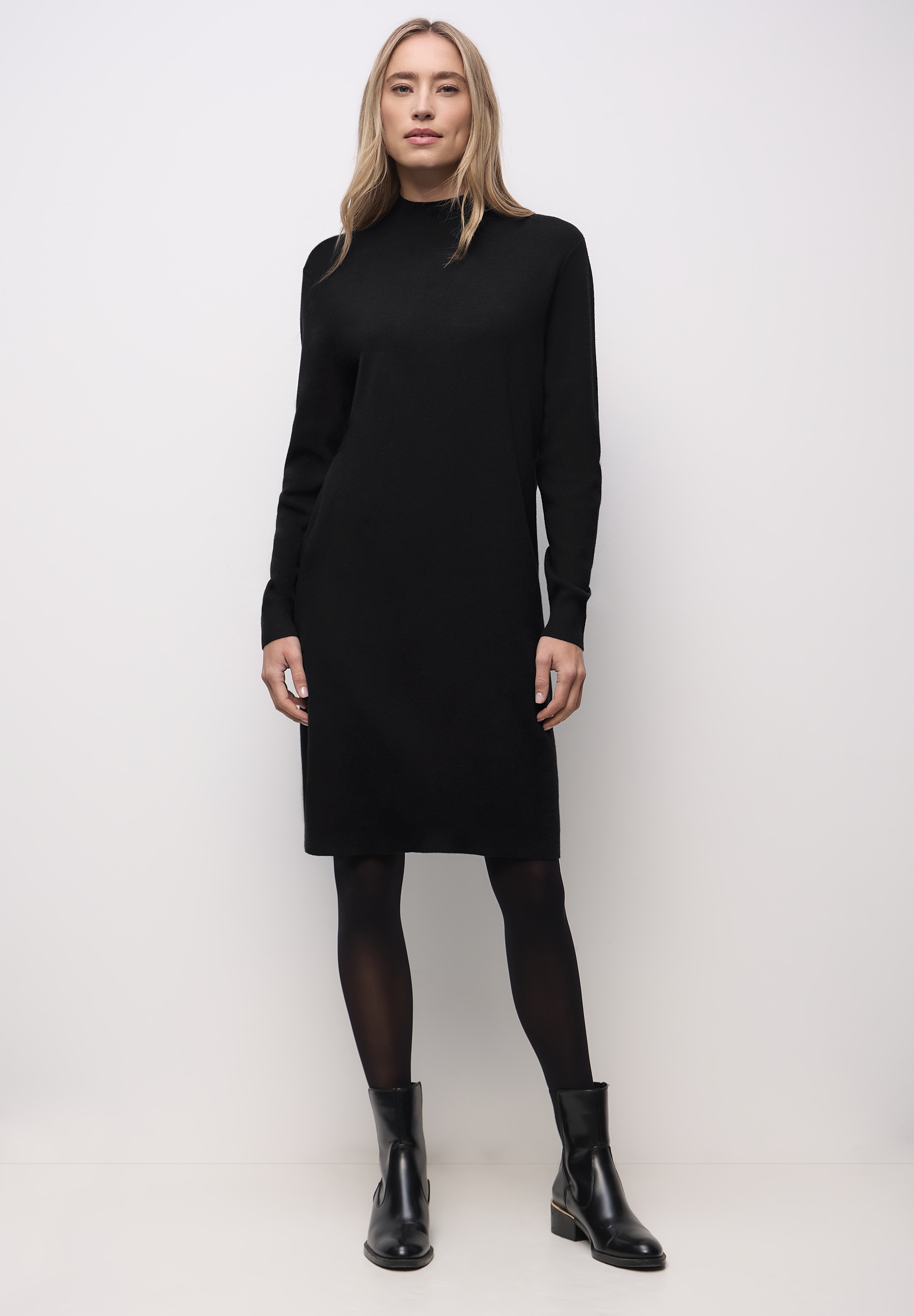 STREET ONE Strickkleid Ohne Taschen knielang günstig online kaufen