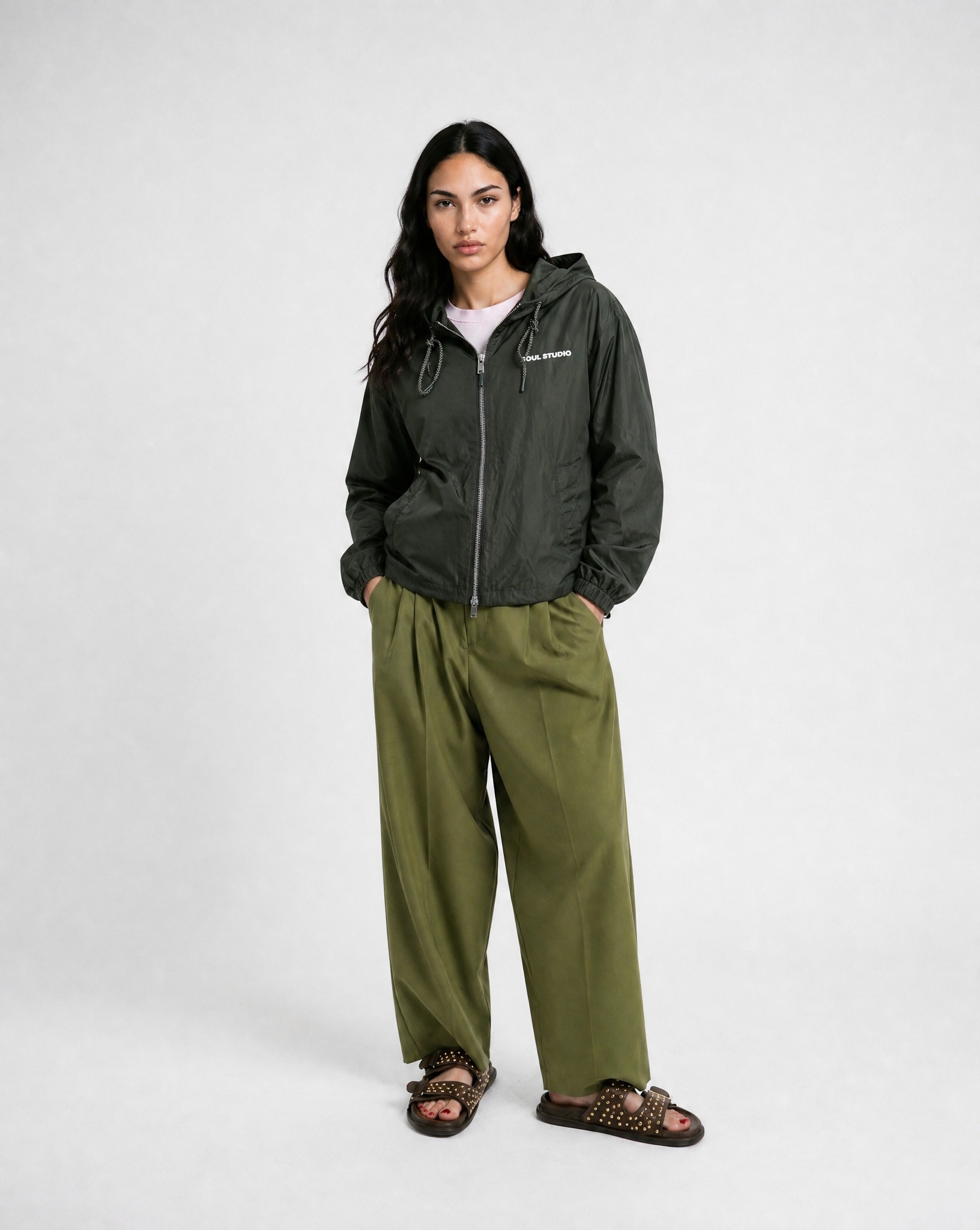 Smith & Soul Windbreaker mit Kapuze mit Elastikbündchen