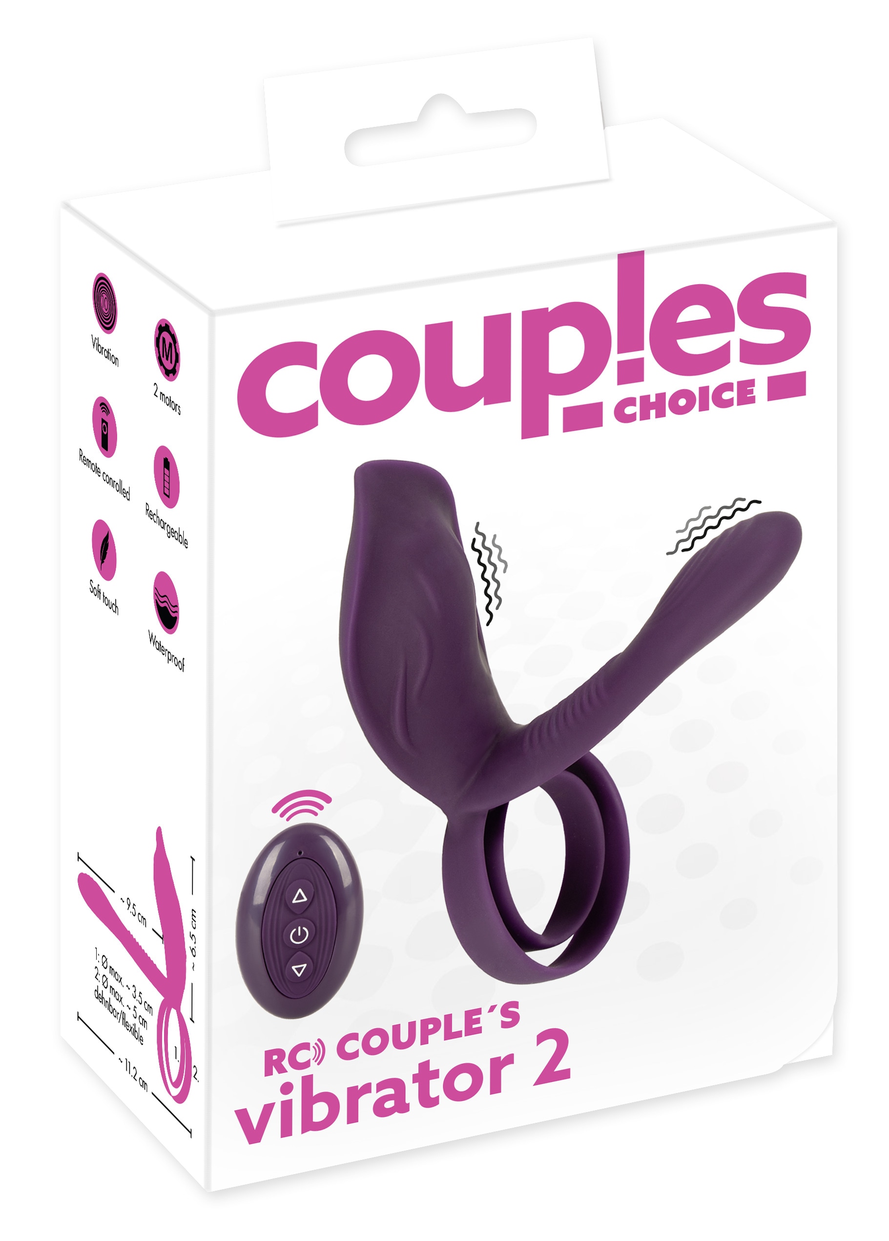 coup!es choice Vibrator »Paarvibrator RC Couple`s Vibrator 2«