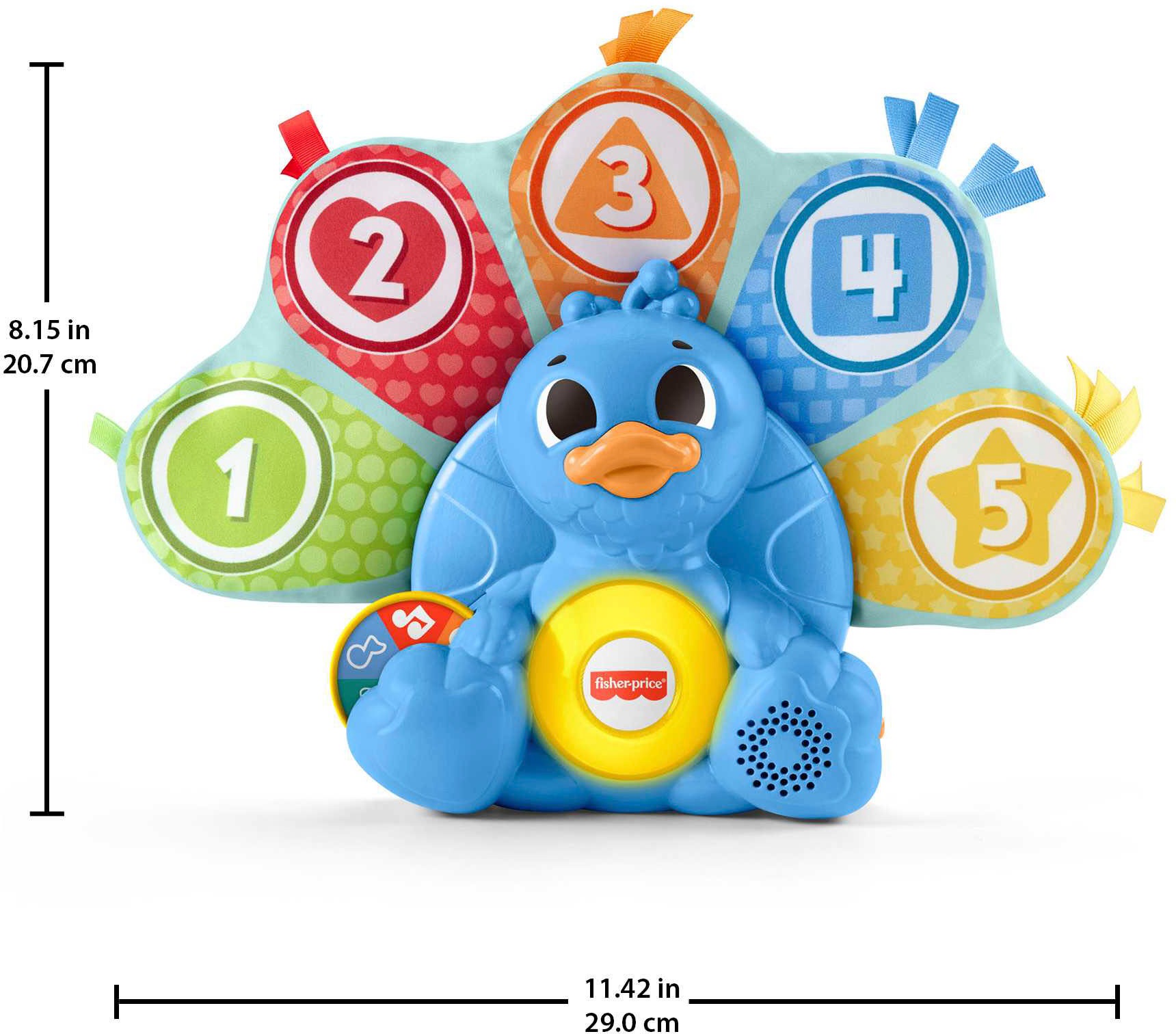 Fisher-Price® Lernspielzeug »BlinkiLinkis Pfau«, mit Licht und Sound