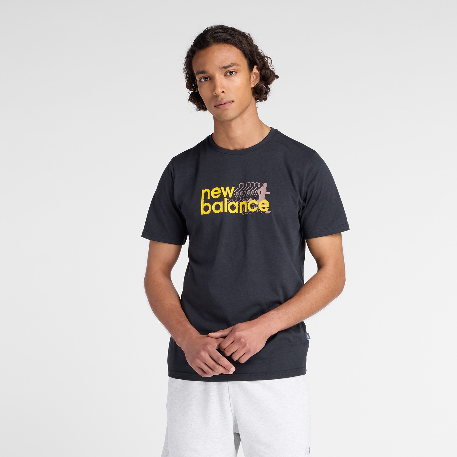 New Balance Trainingsshirt »Heathertech Graphic T-Shirt 2 BLACK«