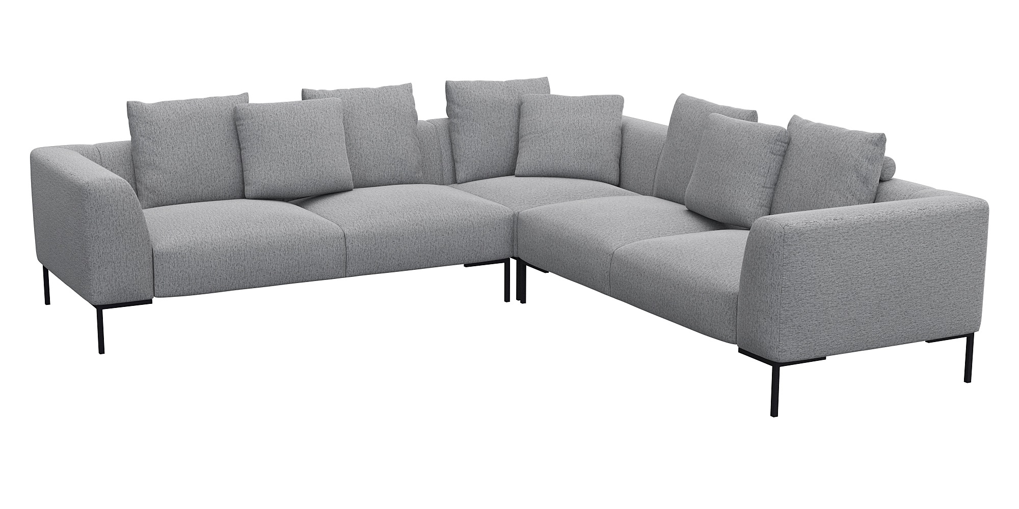 FLEXLUX Ecksofa "Sava, gleichschenklig, bequem mit hohem Sitzkomfort, L-For günstig online kaufen