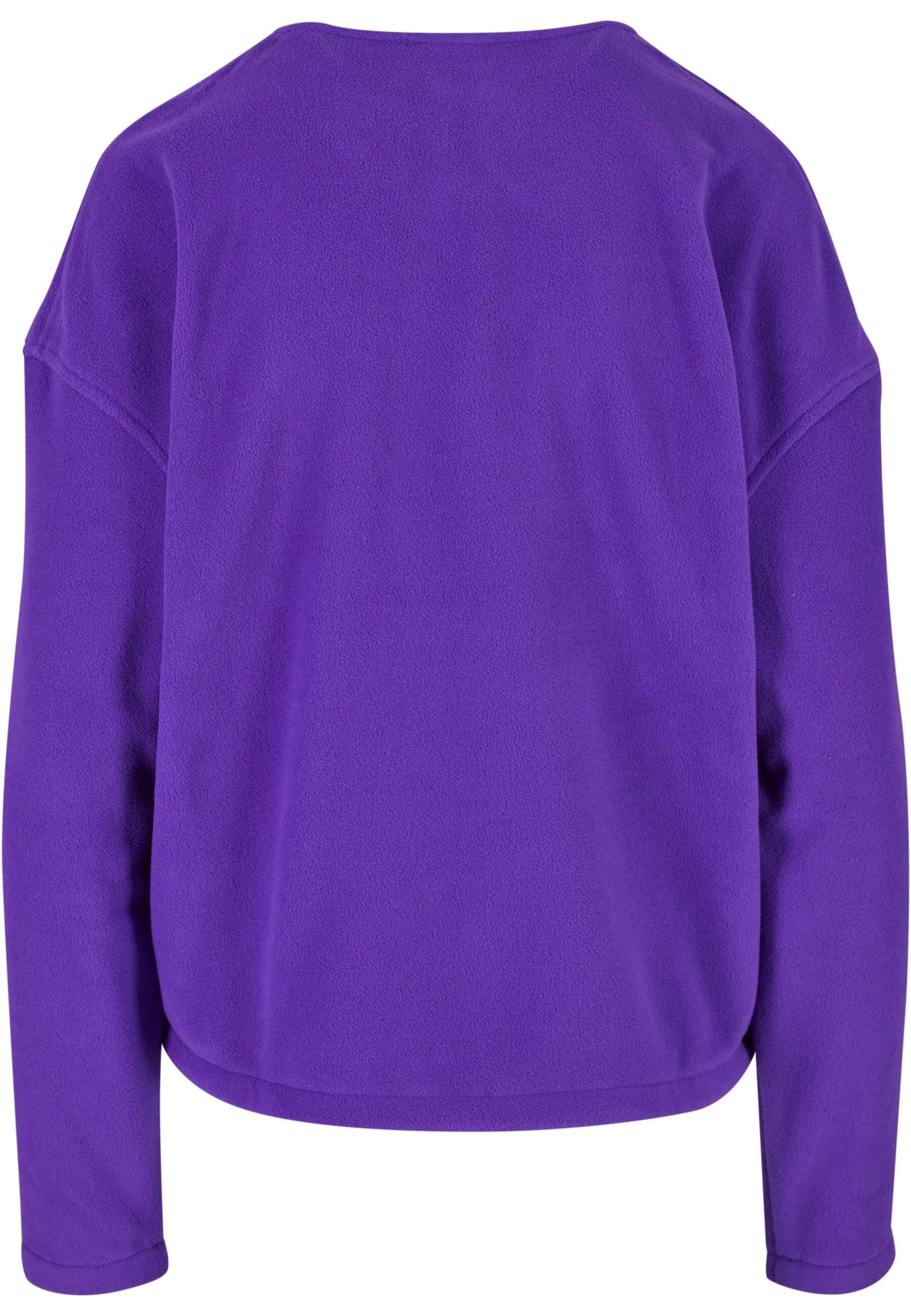 URBAN CLASSICS Trainingsjacke »Urban Classics Damen Ladies Polarfleece Track Jacket«, (1 St.), ohne Kapuze