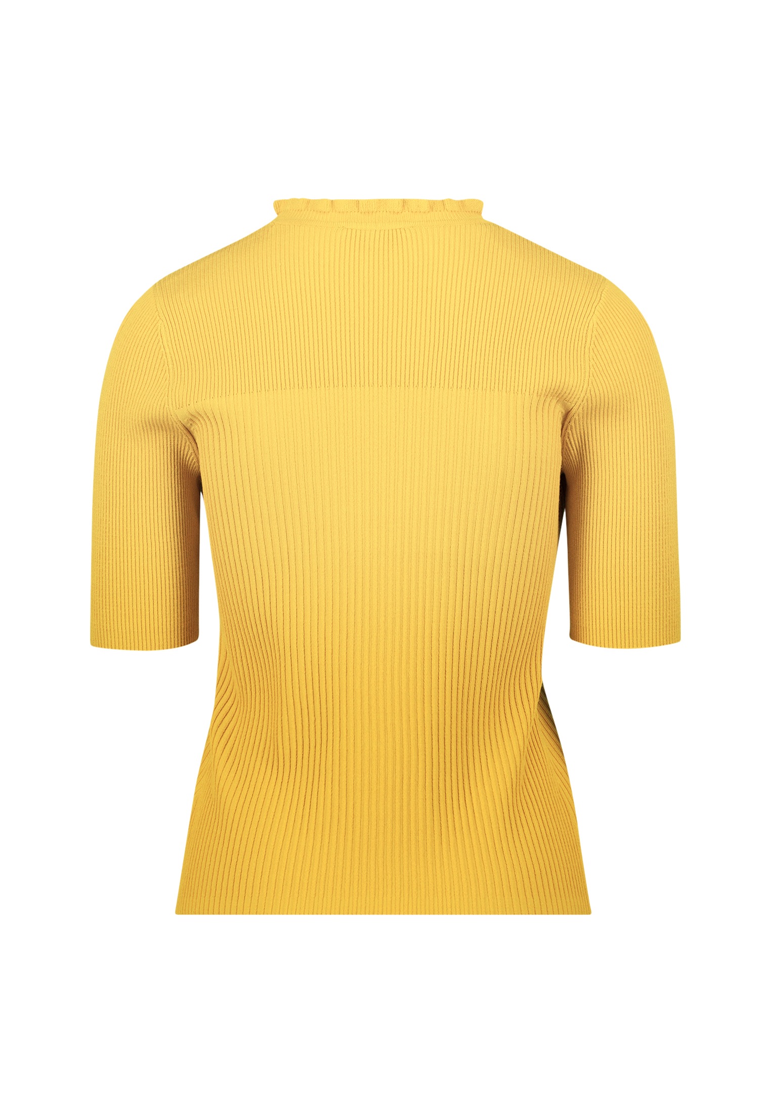 Zero Kurzarmshirt »zero Feinstrickpullover kurzarm mit Rüschenkante«, (1 tlg.), weiteres Detail