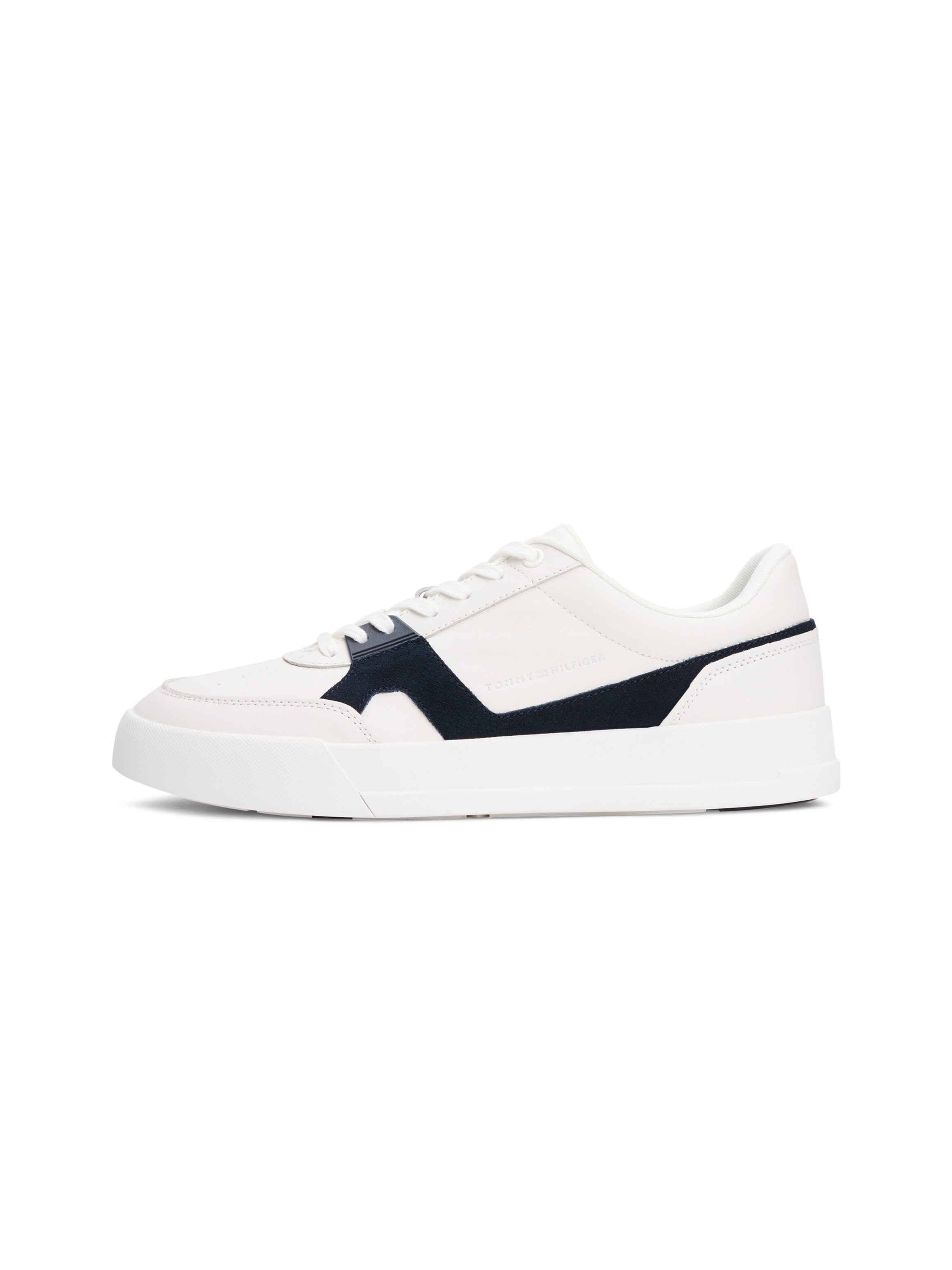 Tommy Hilfiger Sneaker »TH COURT CRAFT LTH«, Freizeitschuh, Halbschuh, Schnürer im Kontrastlook