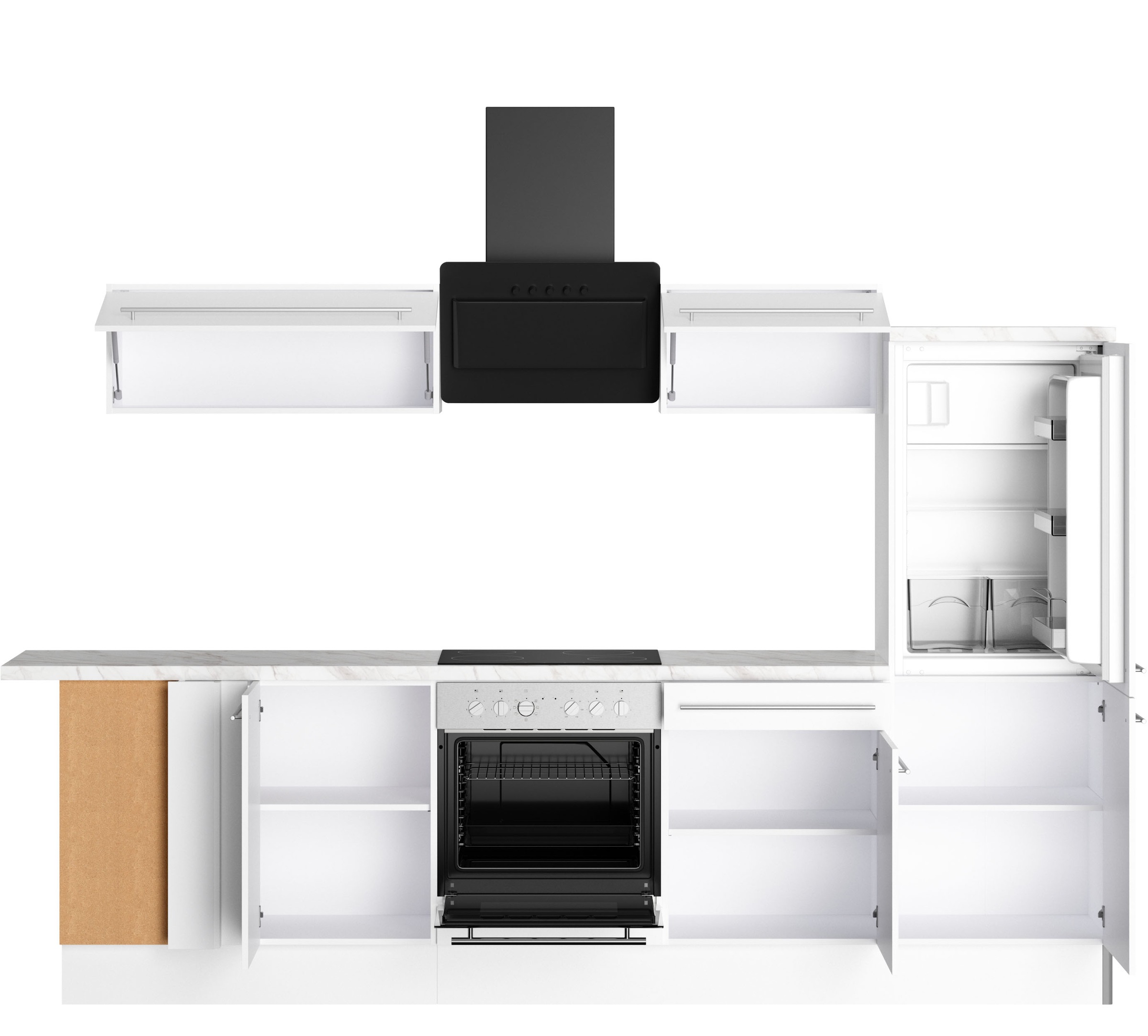OPTIFIT Küche »Bern2«, Stellmaße 175 x 295 cm, wahlweise mit E-Geräten