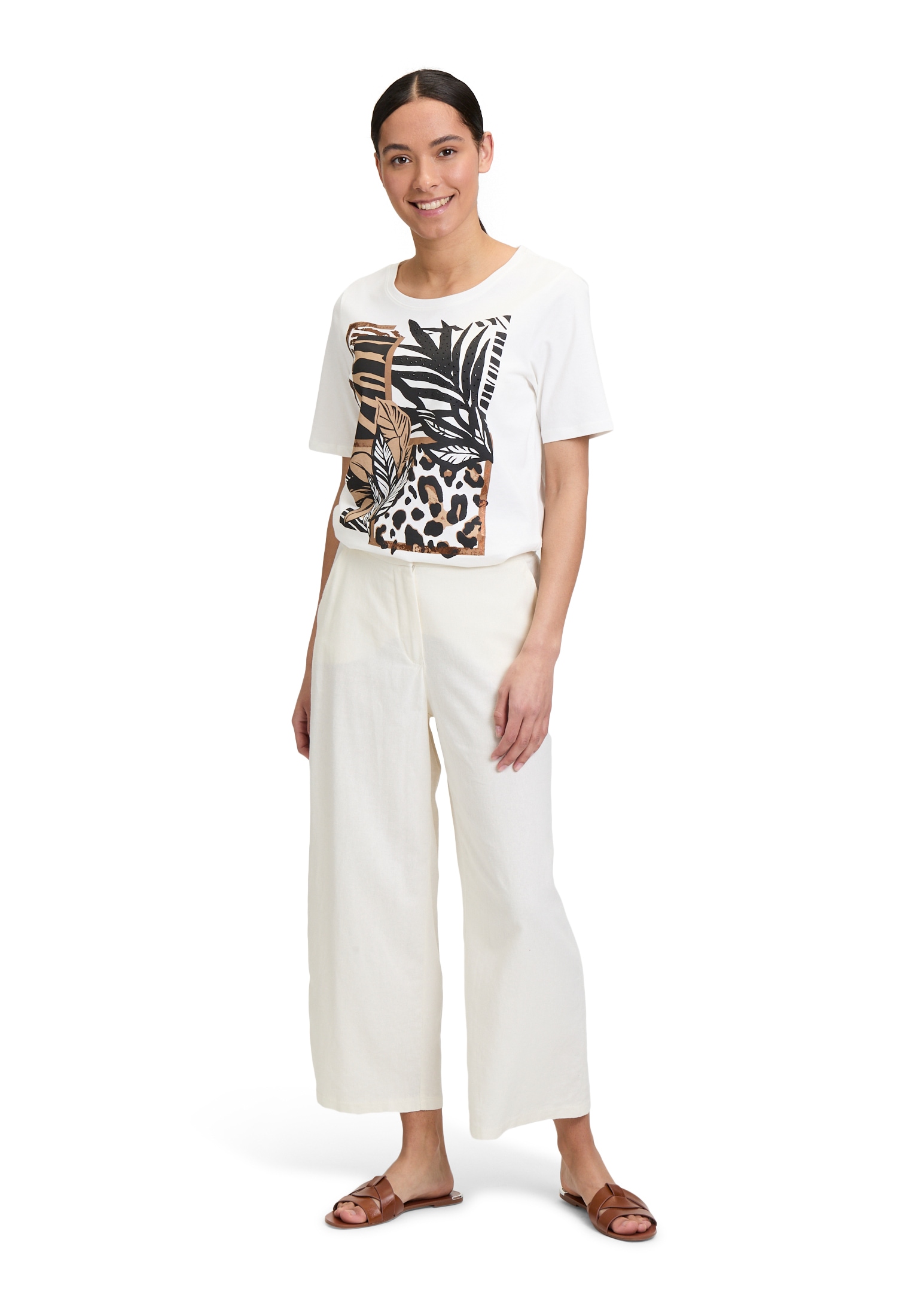 Betty Barclay Kurzarmshirt »Betty Barclay Damen Basic Shirt mit Placement«, (1 tlg.), Druck