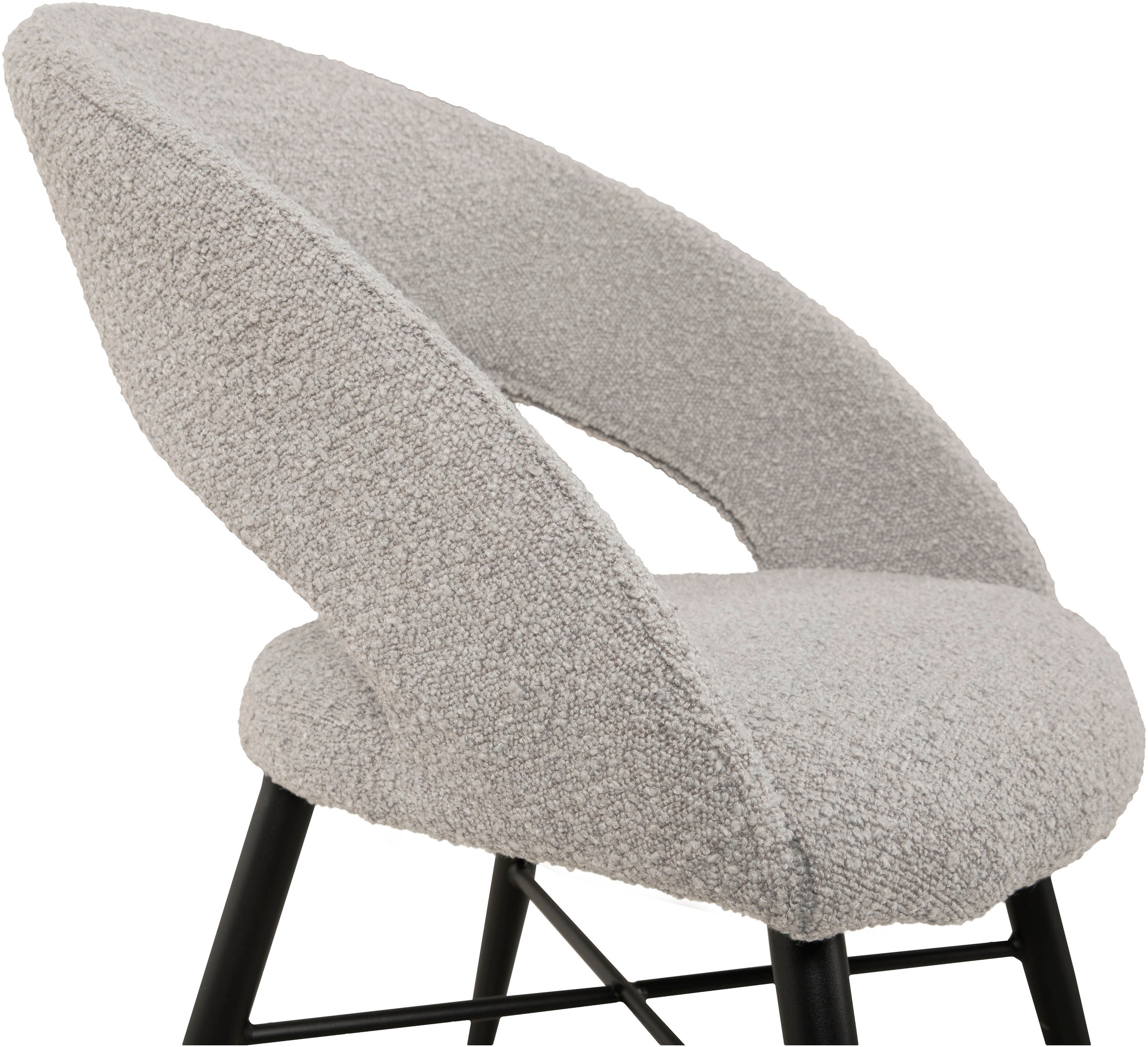 OMG Design Esszimmerstuhl »Marley«, (Set), 1 St., Stoff, mit modernem Cut-Out, Bouclé Bezug