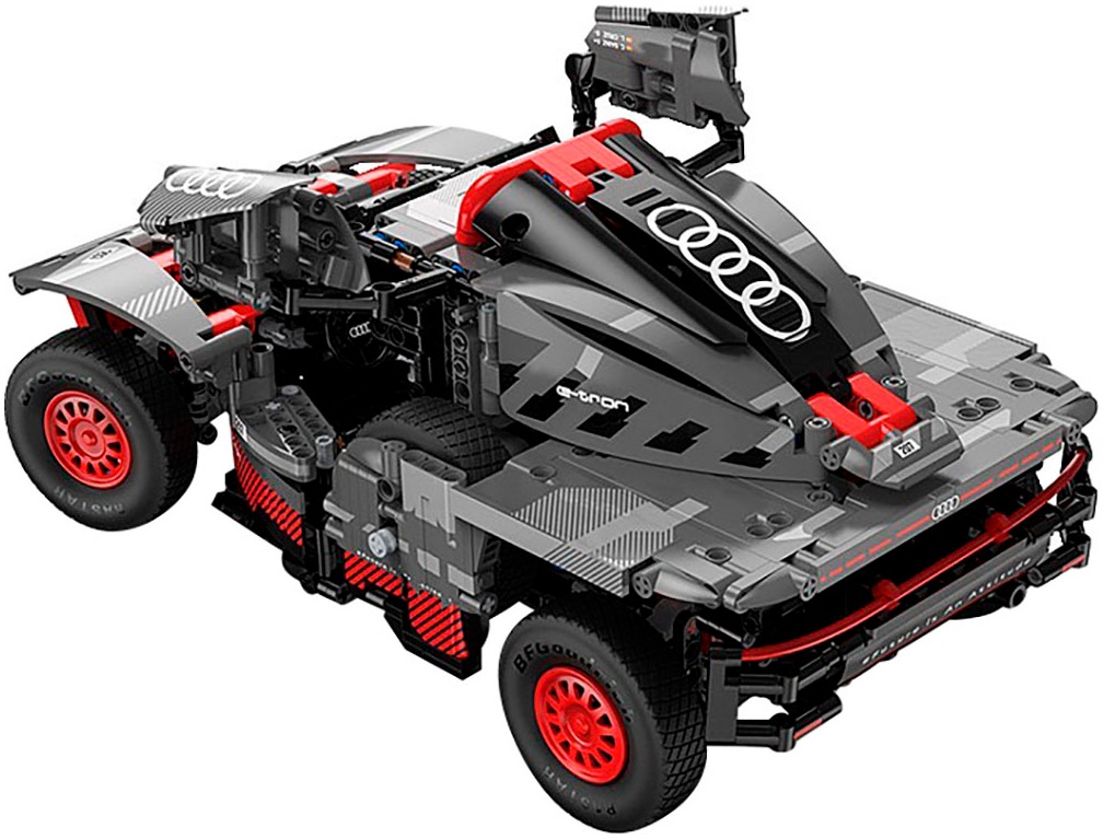 Jamara Konstruktions-Spielset »Audi RS Q e-tron 1:14 grau Bricks«, (1432 St.), im Maßstab 1:14, offiziell lizensiert