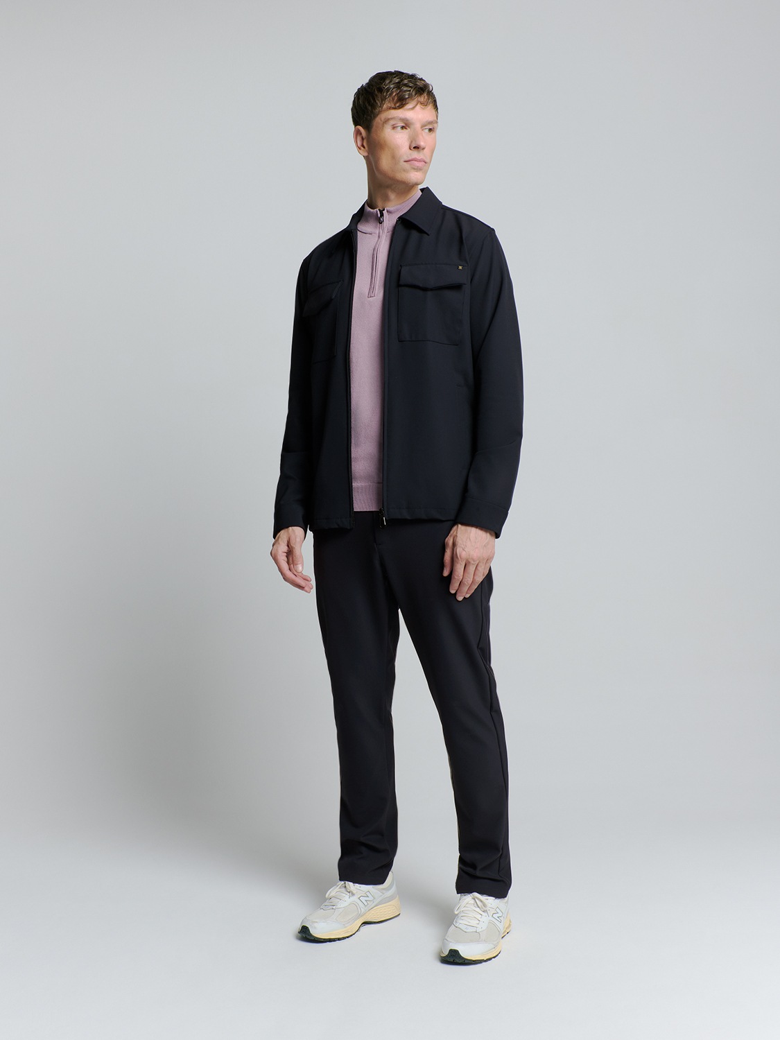 NO EXCESS Langarmhemd »No Excess Sedoc overshirt«