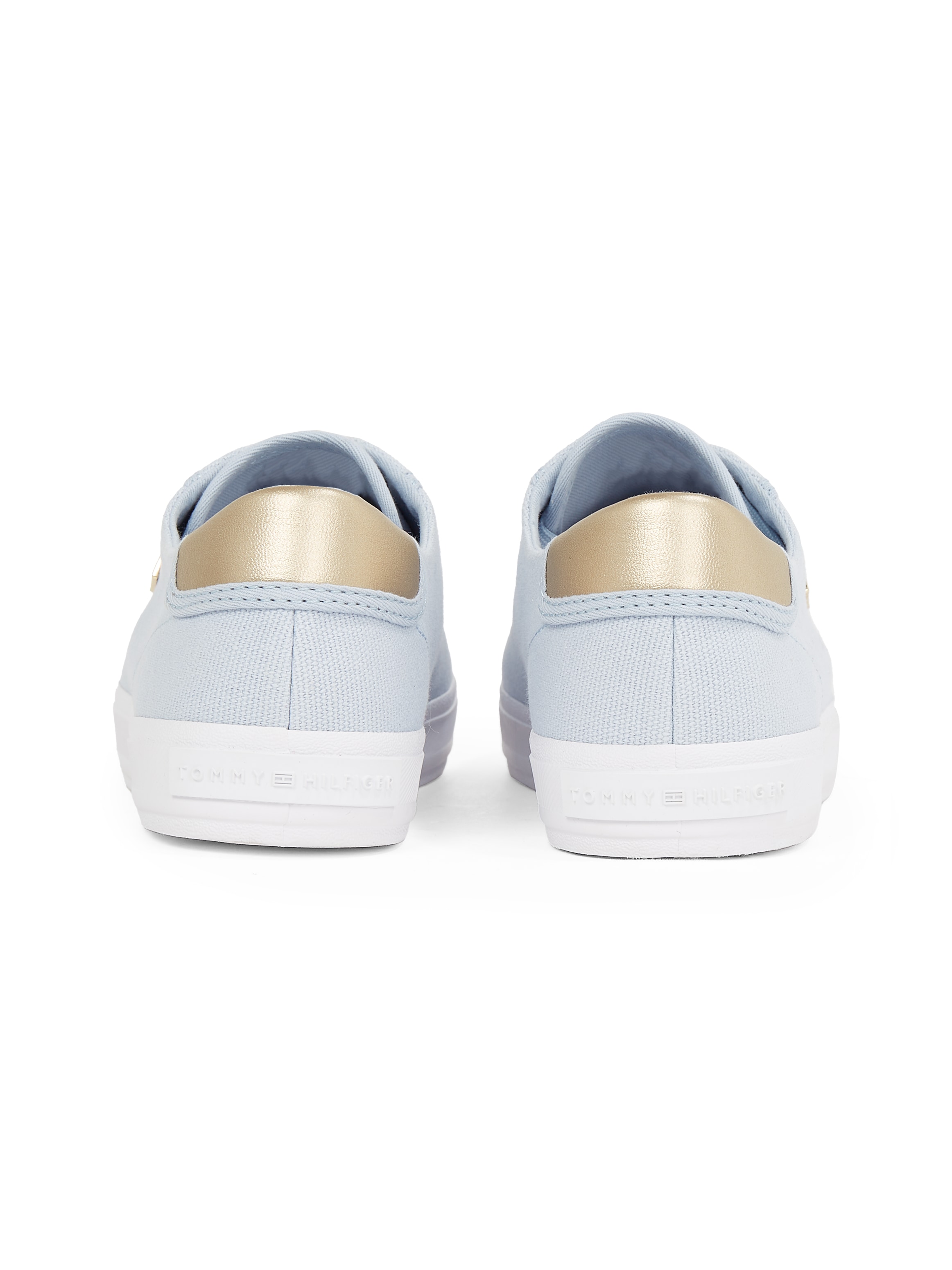 Tommy Hilfiger Plateausneaker »VULC CANVAS LACE UP SNEAKER«, Freizeitschuh, Halbschuh, Schnürschuh, in schmaler Form