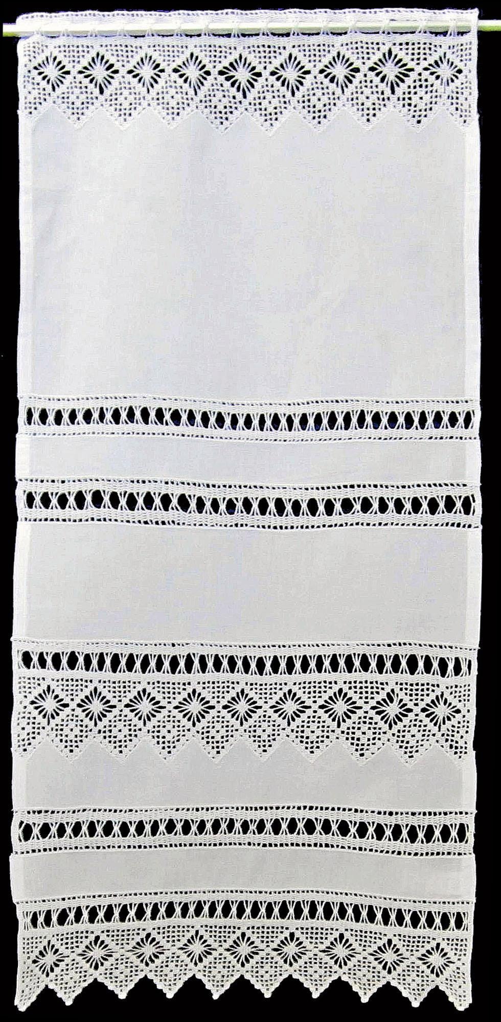 HOSSNER - ART OF HOME DECO Scheibengardine "Spitzingsee" Stangendurchzug 1 günstig online kaufen