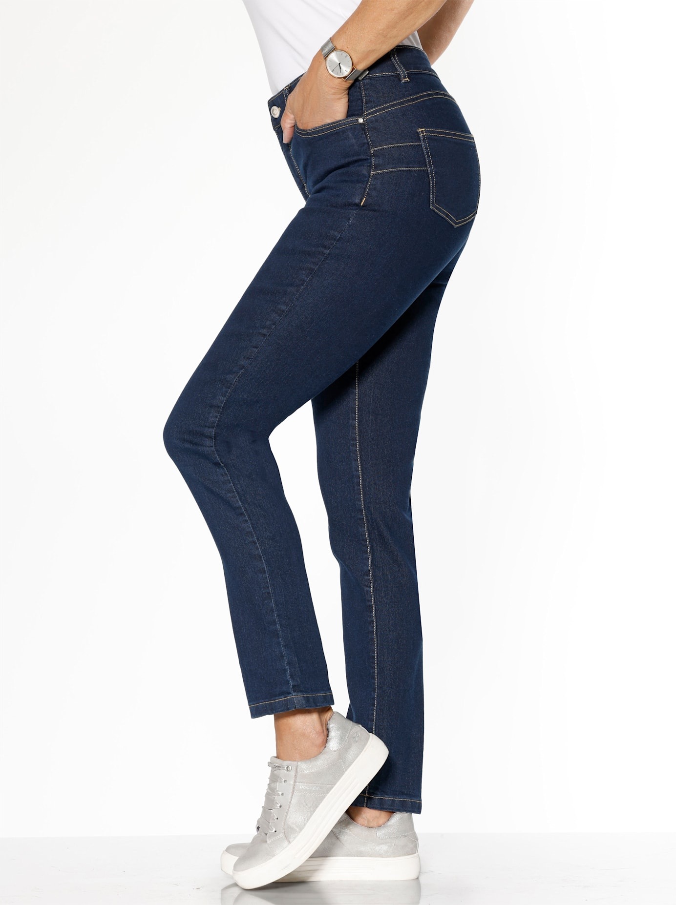 Classic Basics Women's Jeans Dark Blue 24 5