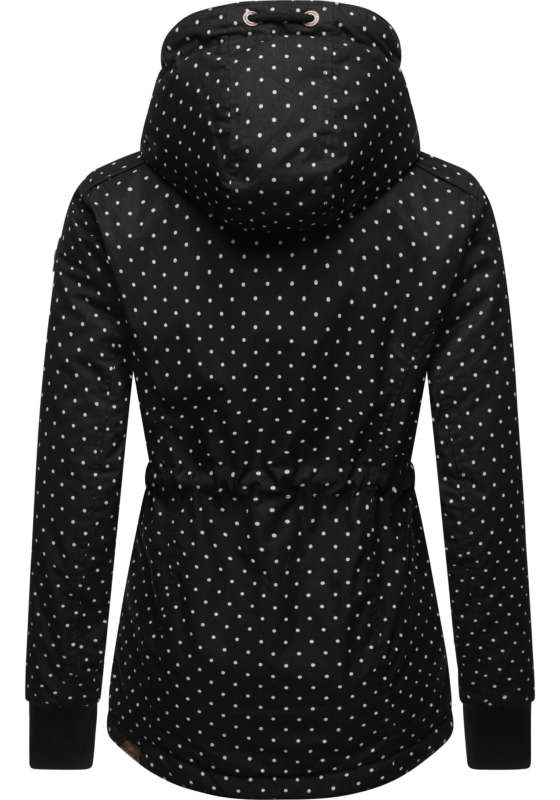 Ragwear Winterjacke »Danka Dots Intl.«, mit Kapuze, stylische Winter Outdoorjacke mit Kapuze