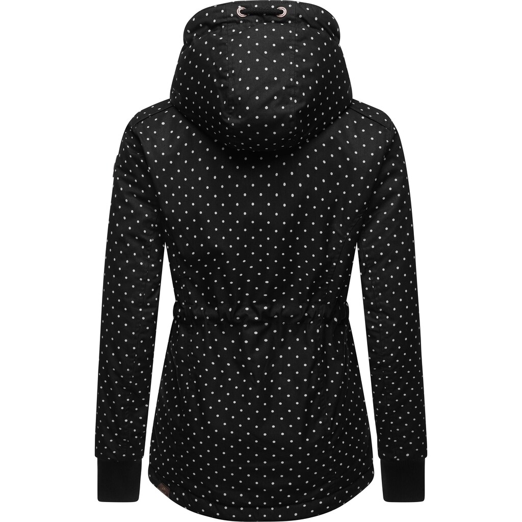 Ragwear Winterjacke »Danka Dots Intl.«, mit Kapuze