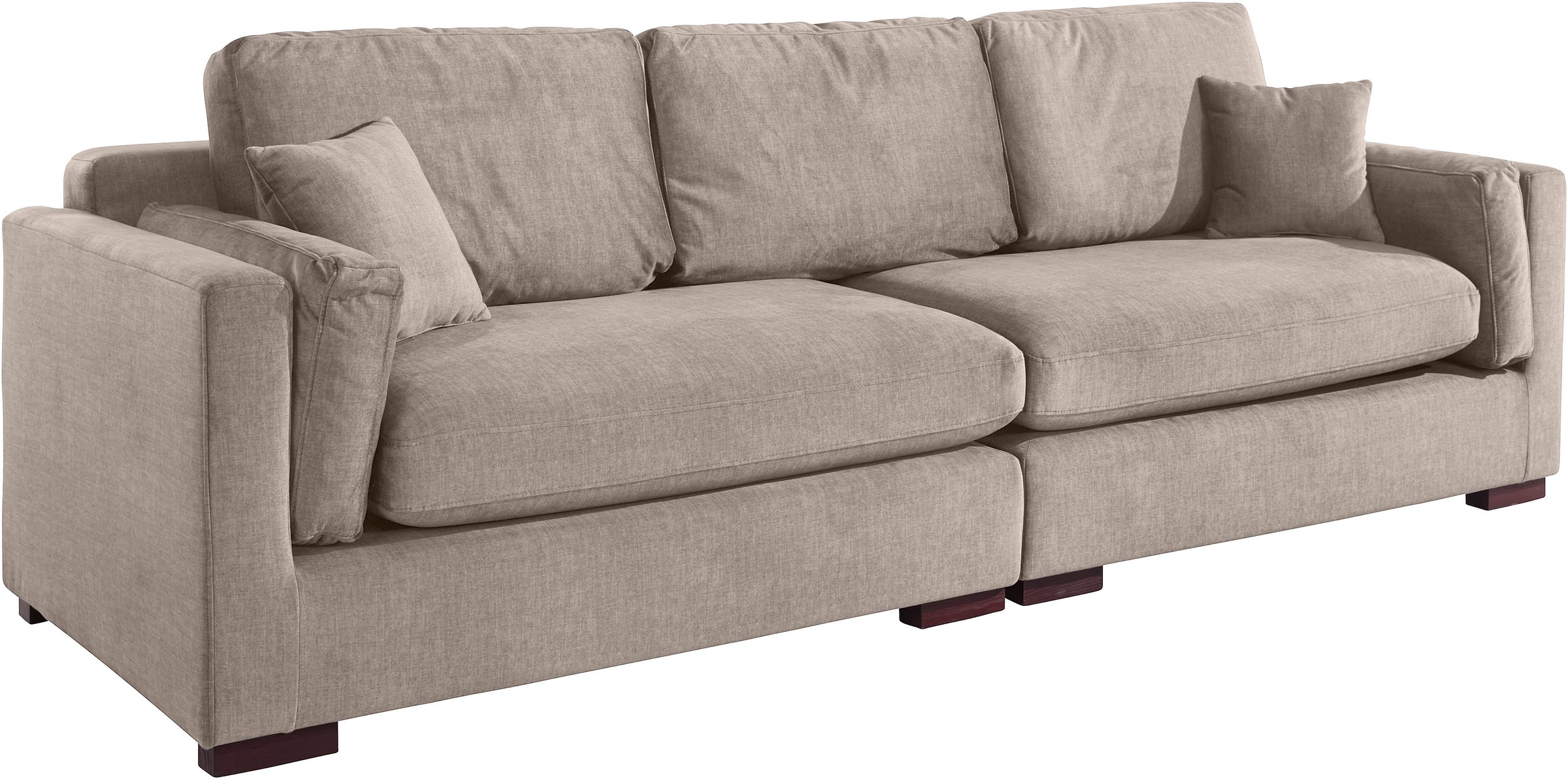 Home affaire Big-Sofa »Fresh Pond«, in vielen Bezugsqualitäten und Farben, B/T/H: 290/96/95 cm