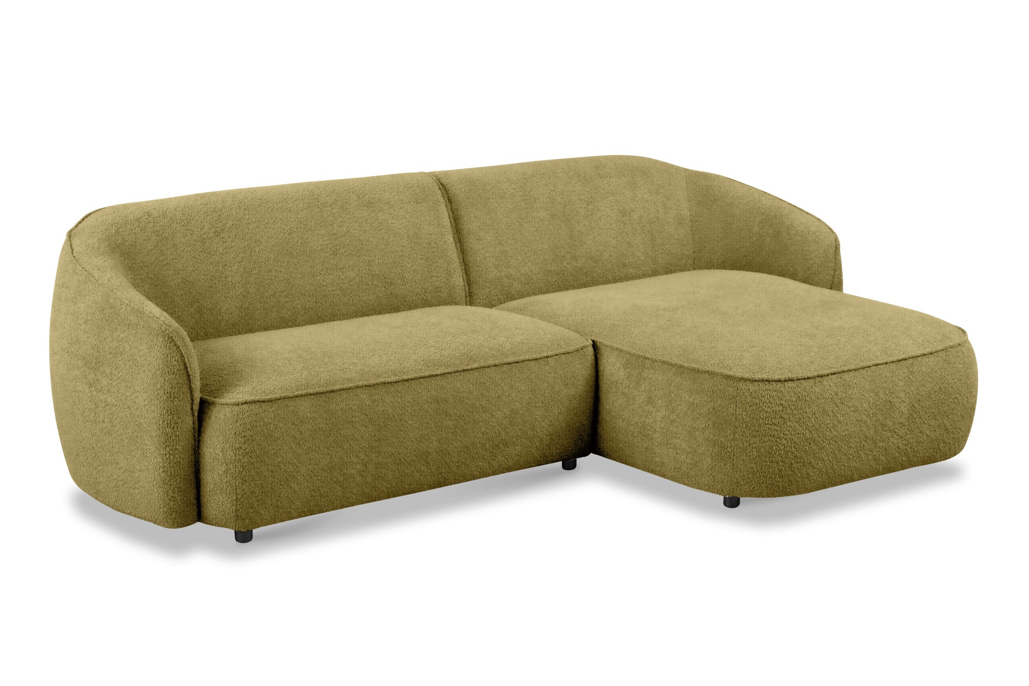 INOSIGN Ecksofa »Cosigo«, Breite 246 cm, 2 Chenille-Stoffe zur Auswahl, mit Kaltschaum