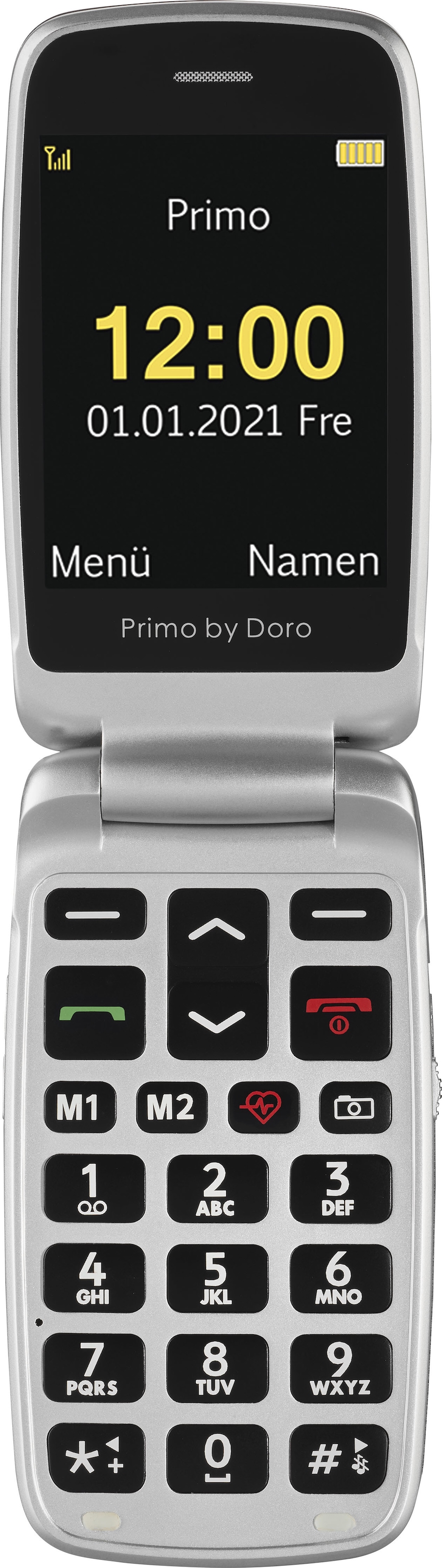 Primo Klapphandy »PRIMO 418«, Grafitgrau, 7,11 cm/2,8 Zoll, 3 MP Kamera