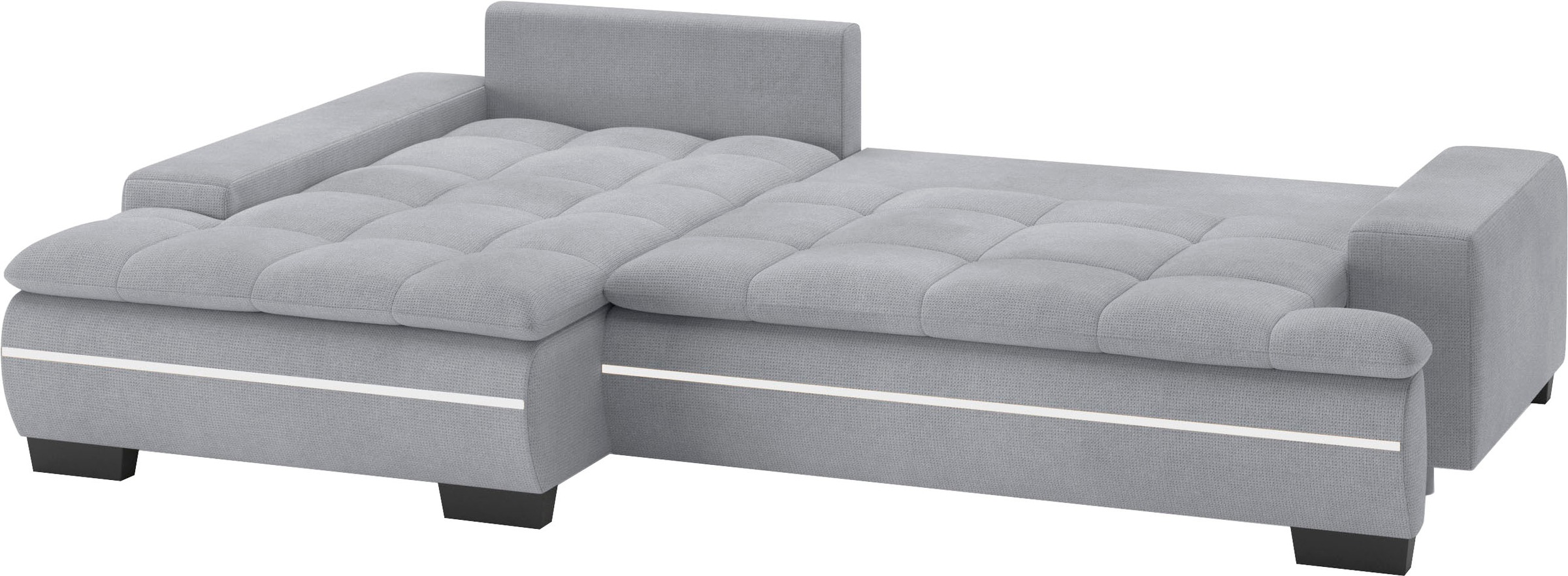 Mr. Couch Ecksofa »Haiti II, L-Form«, RGB-LED Beleuchtung, wahlweise mit Kaltschaum, Bett, Bettkasten