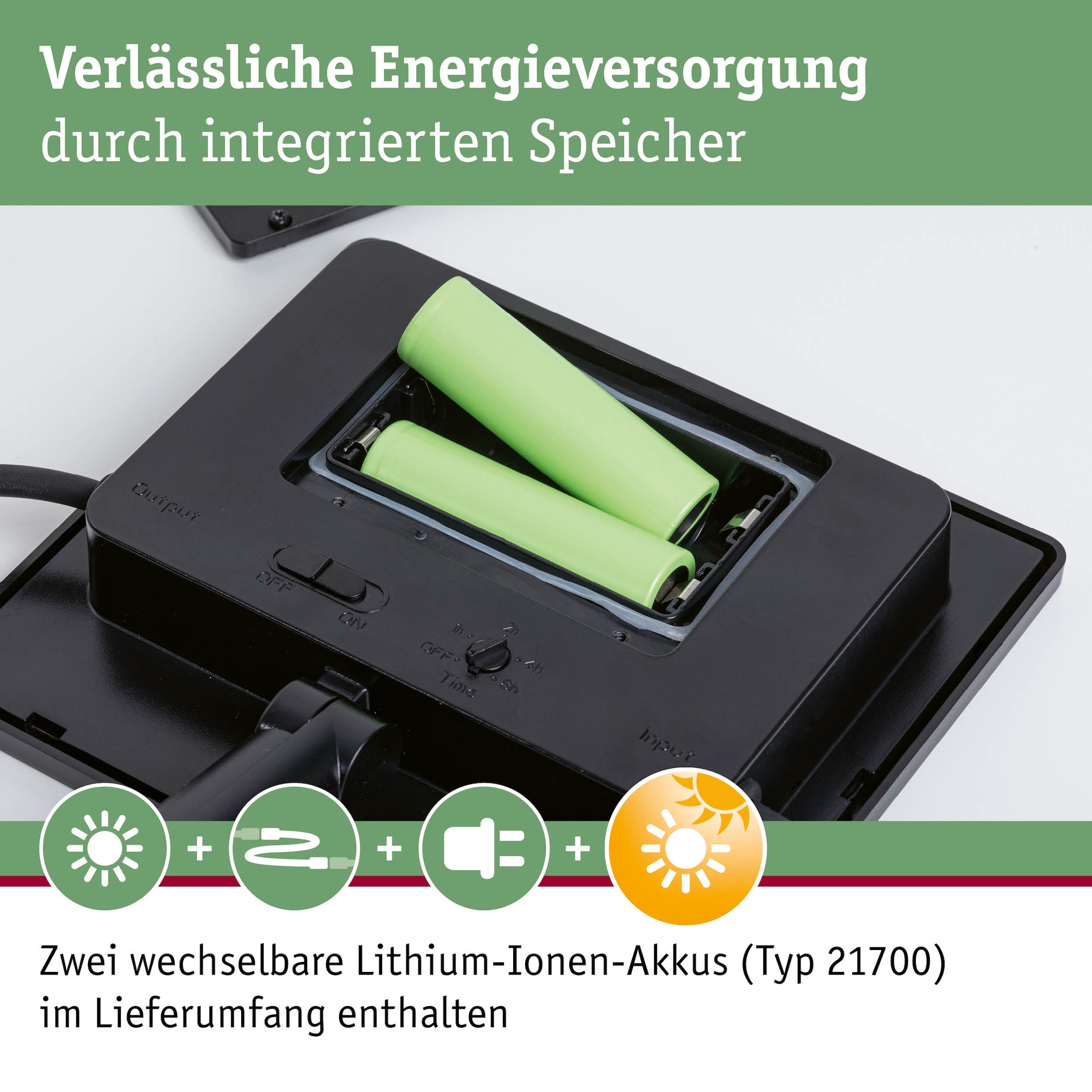 Paulmann Verteiler »IP44 24V max. 21W Anthrazit« 1 Stk. tlg. Solar, Dämmerungssensors