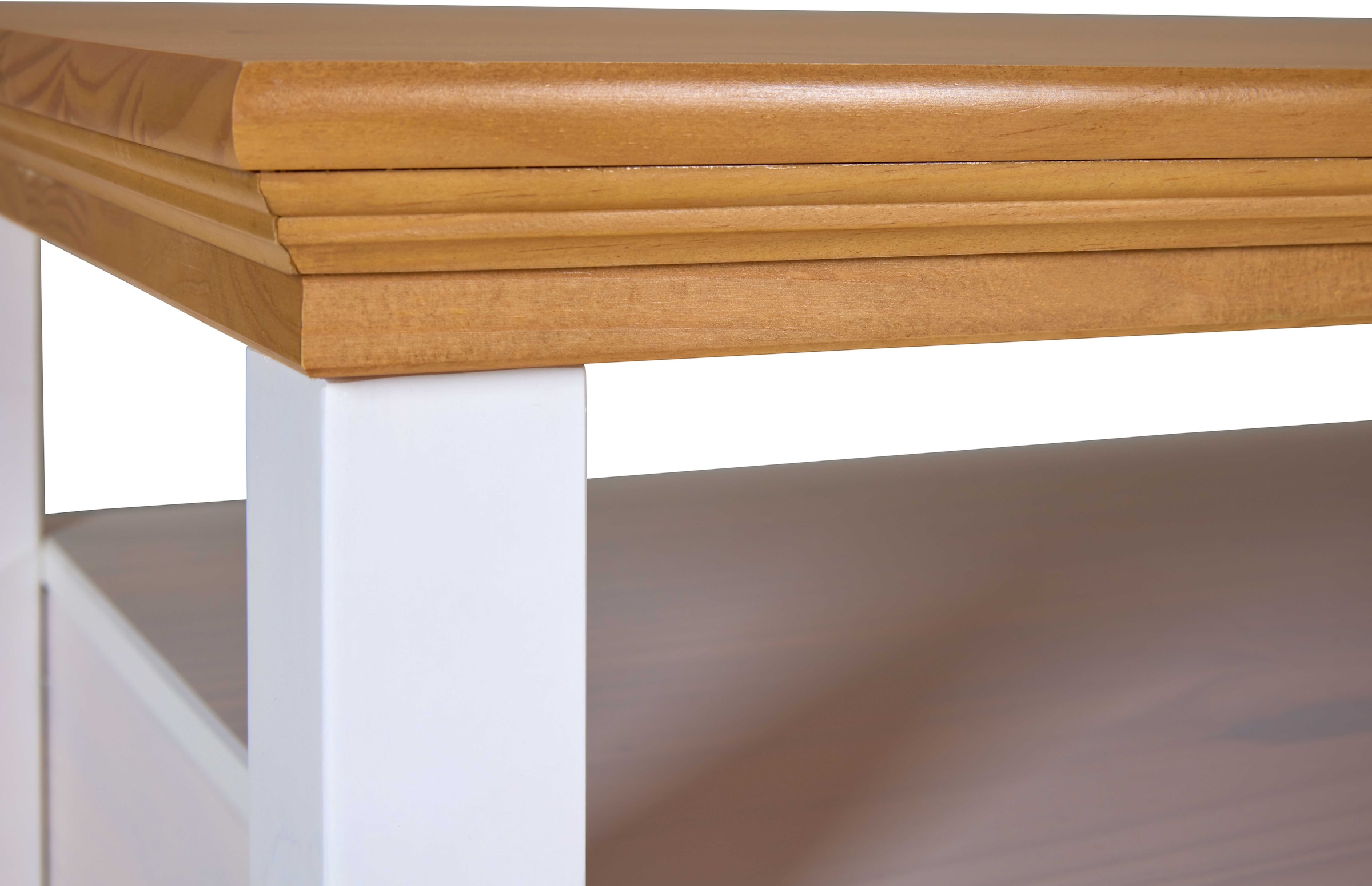 Inter Link Couchtisch »Maluno« 1 Stk. tlg. Kiefer Massiv, Soft-Close, Stauraum, BxTxH: ca. 119,40 x 60 x 49 cm