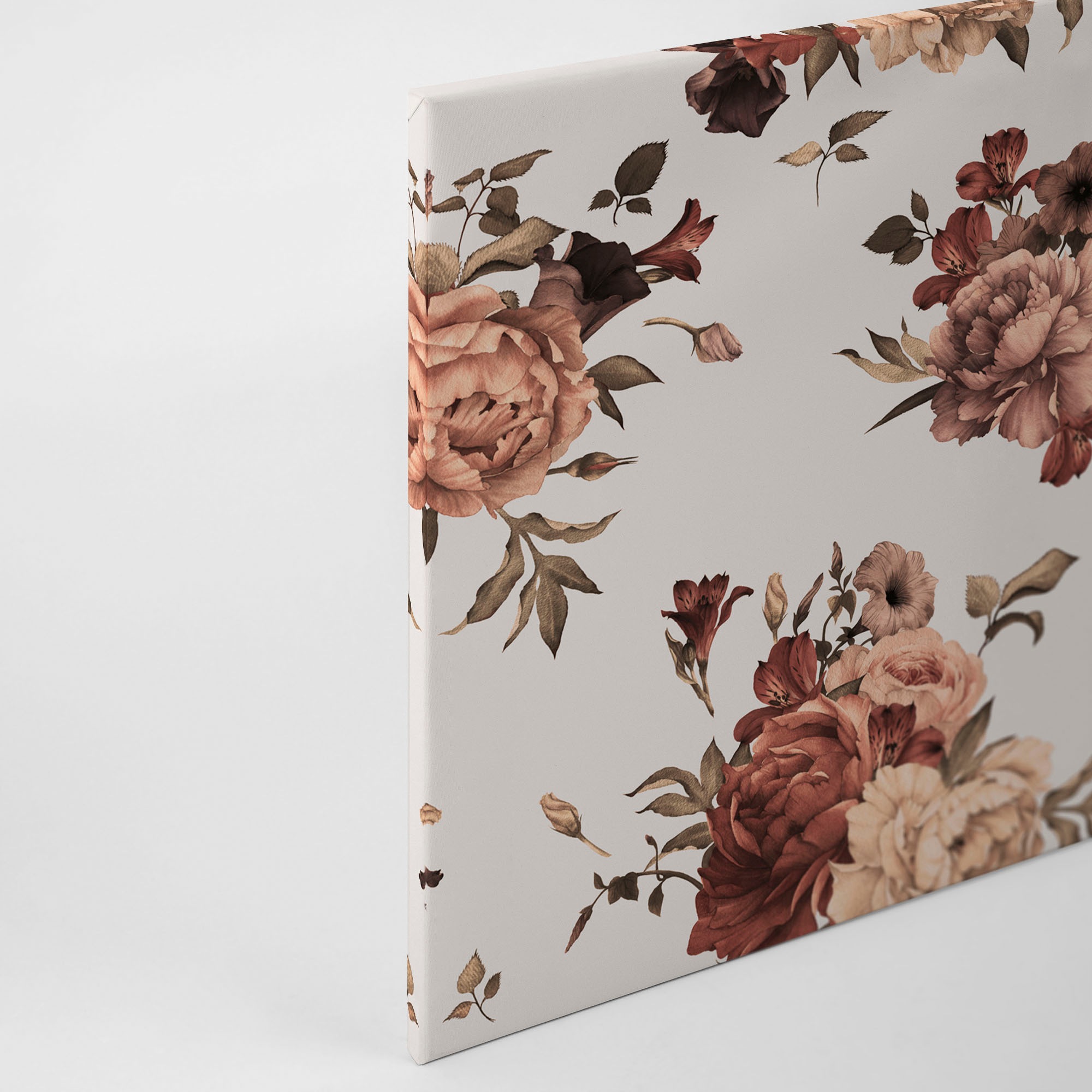 A.S. Création Leinwandbild »Flower Bouquet«, Kunst-Blumen-Kinder, (1 St.), Landhaus Keilrahmen Blumen Rosen Blümchen Leinwand-Bild Wohnzimmer