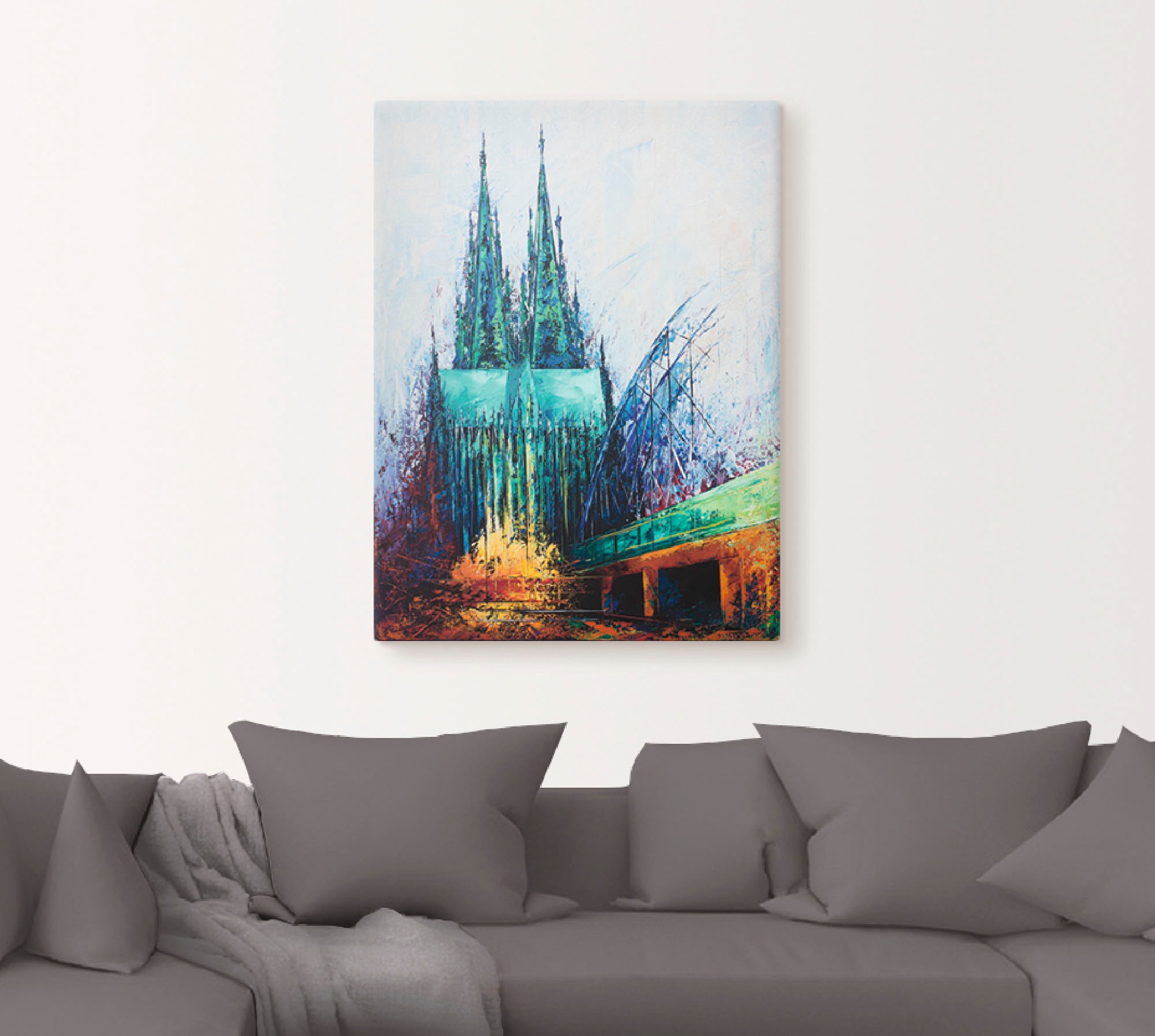 Artland Wandbild "Kölner Dom" Deutschland 1 Stk. tlg. als Leinwandbild, Pos günstig online kaufen
