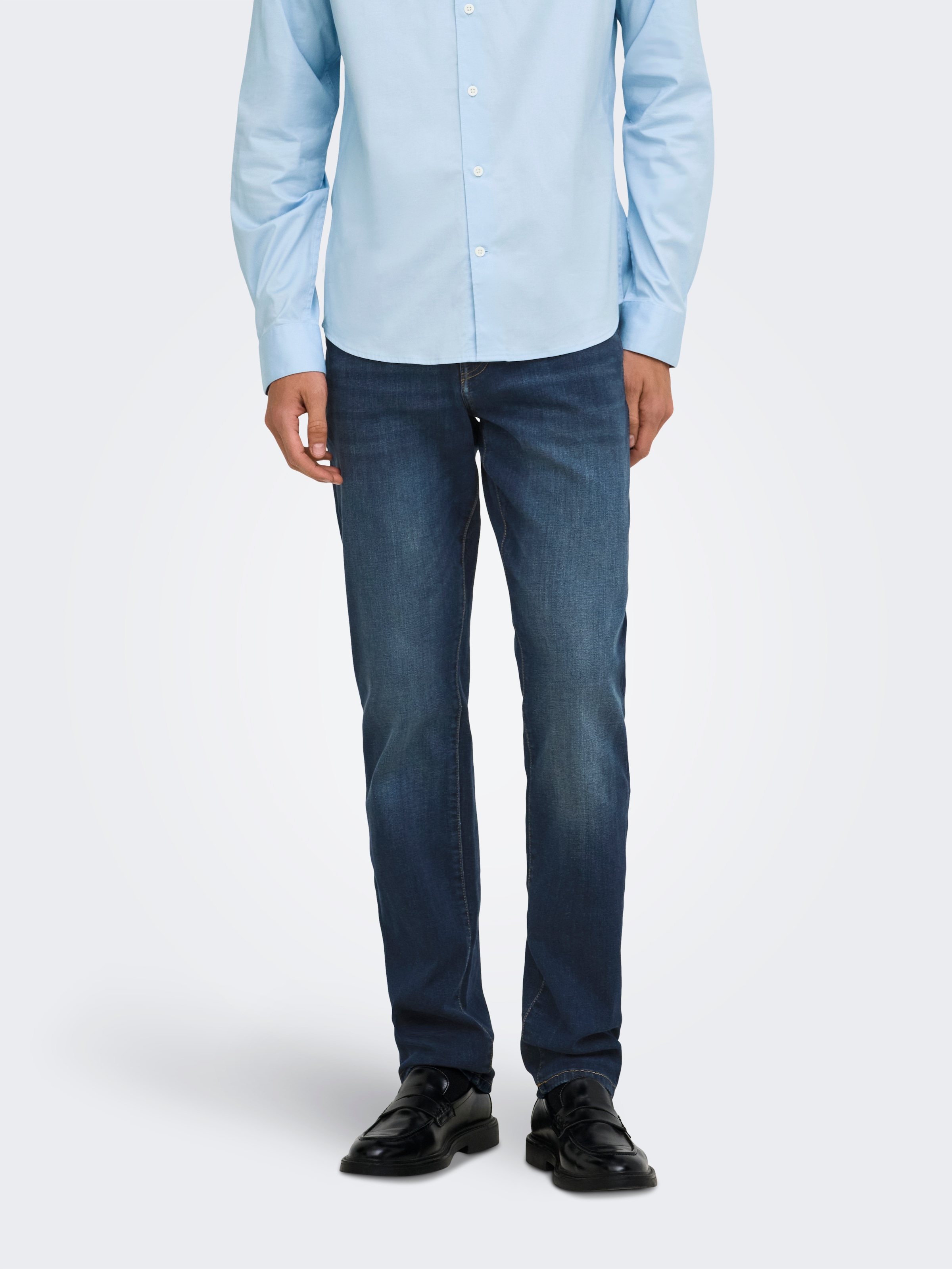 ONLY & SONS Straight-Jeans "ONSWEFT REG. MBD 5094 TAI DNM NOOS" Baumwollmischung, straight fit