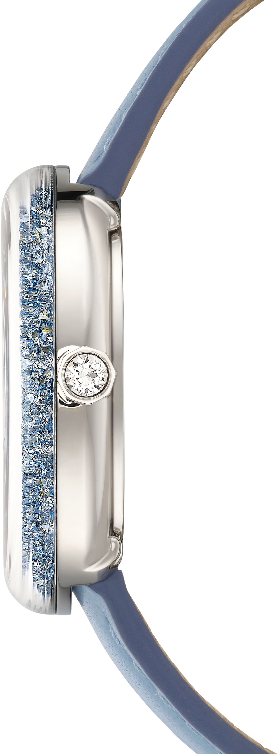 Swarovski Quarzuhr »CRYSTALLINE LUSTRE«, Armbanduhr, Damenuhr, Swiss Made, Lederarmband, analog