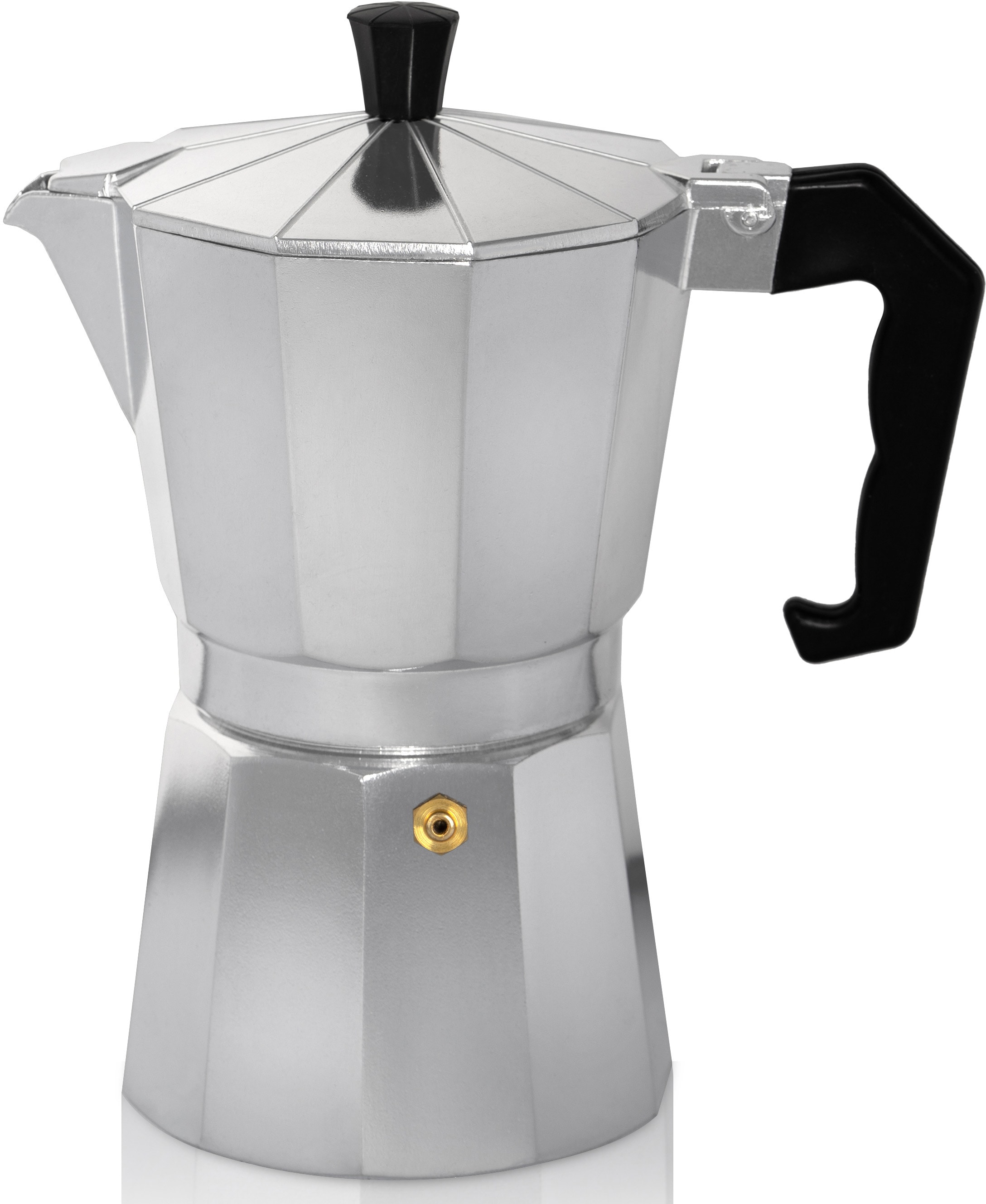 Krüger Espressokocher »Italiano«, 0,7 l Kaffeekanne, traditionell italienisch, aus Aluminium, mit Silikon-Dichtungsring