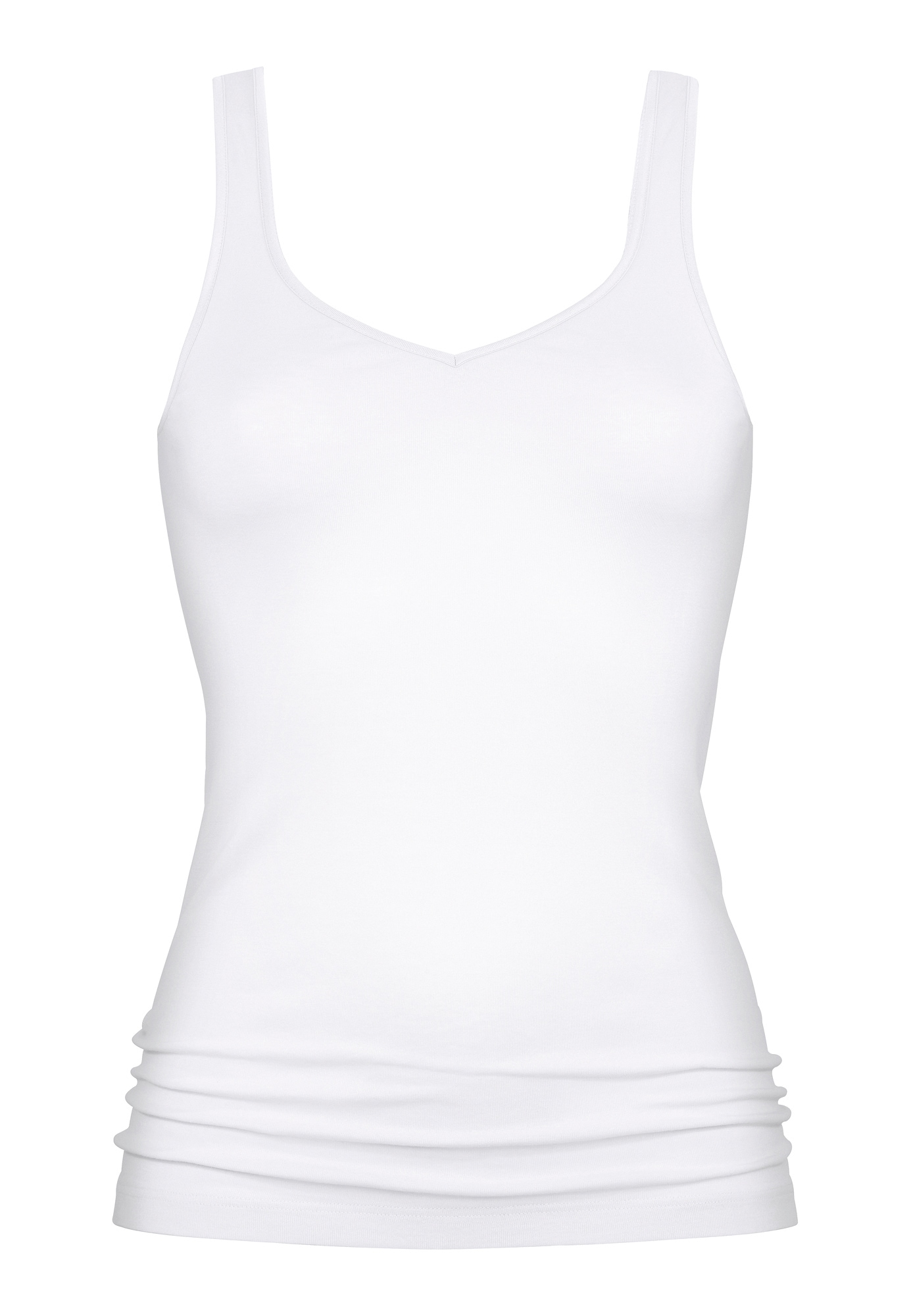 Mey Tanktop »SERIE NOBLESSE«, schmale Passform, breite Träger, tiefer V-Ausschnitt
