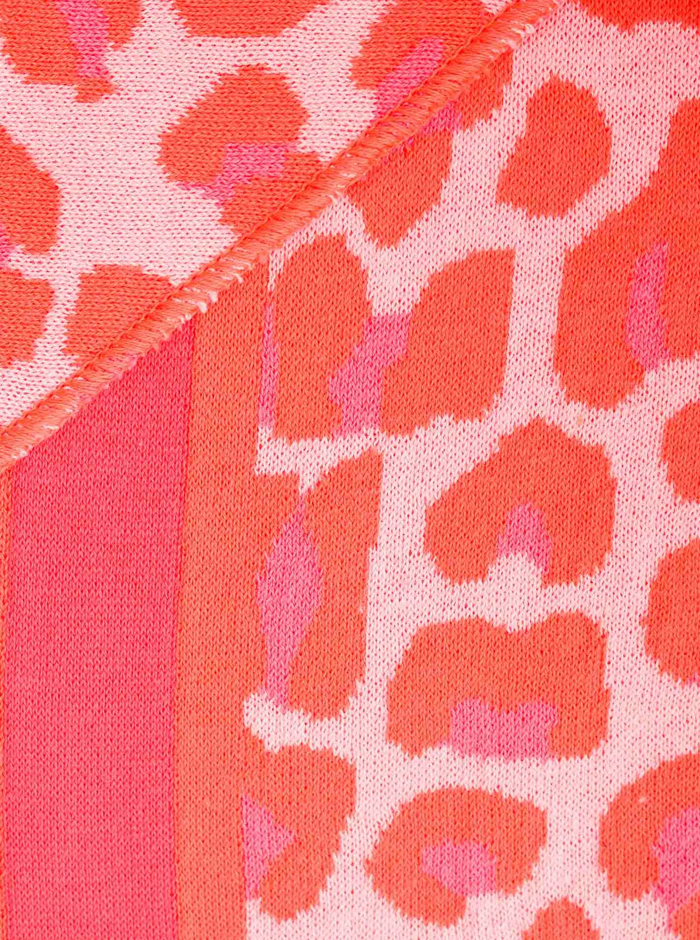 Zwillingsherz Dreieckstuch »"Leo-Rand"« Leopardmuster, Strick, wärmend