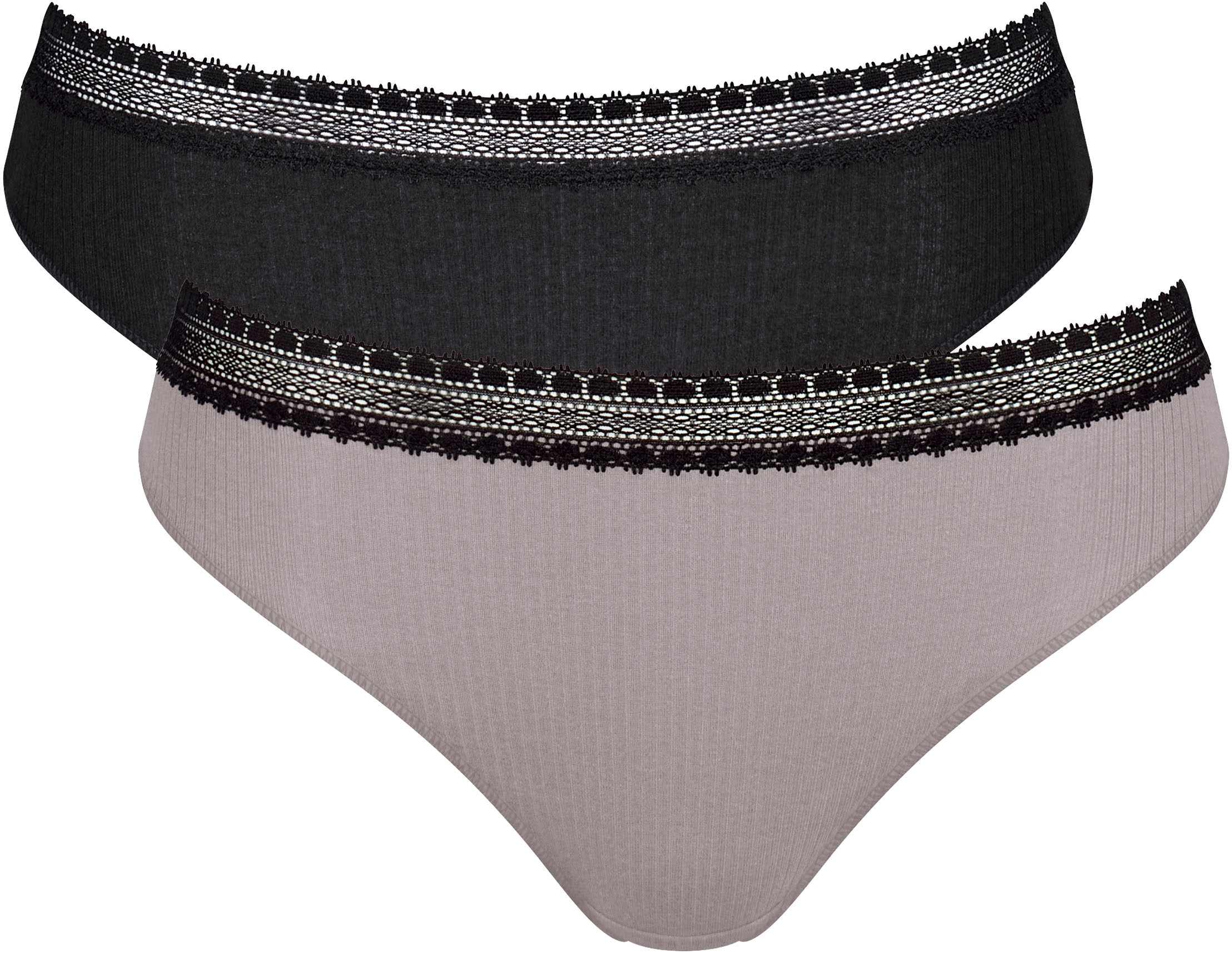 sloggi Slip »GO Ribbed R Tai C2P«, (2er Pack), Rippstruktur