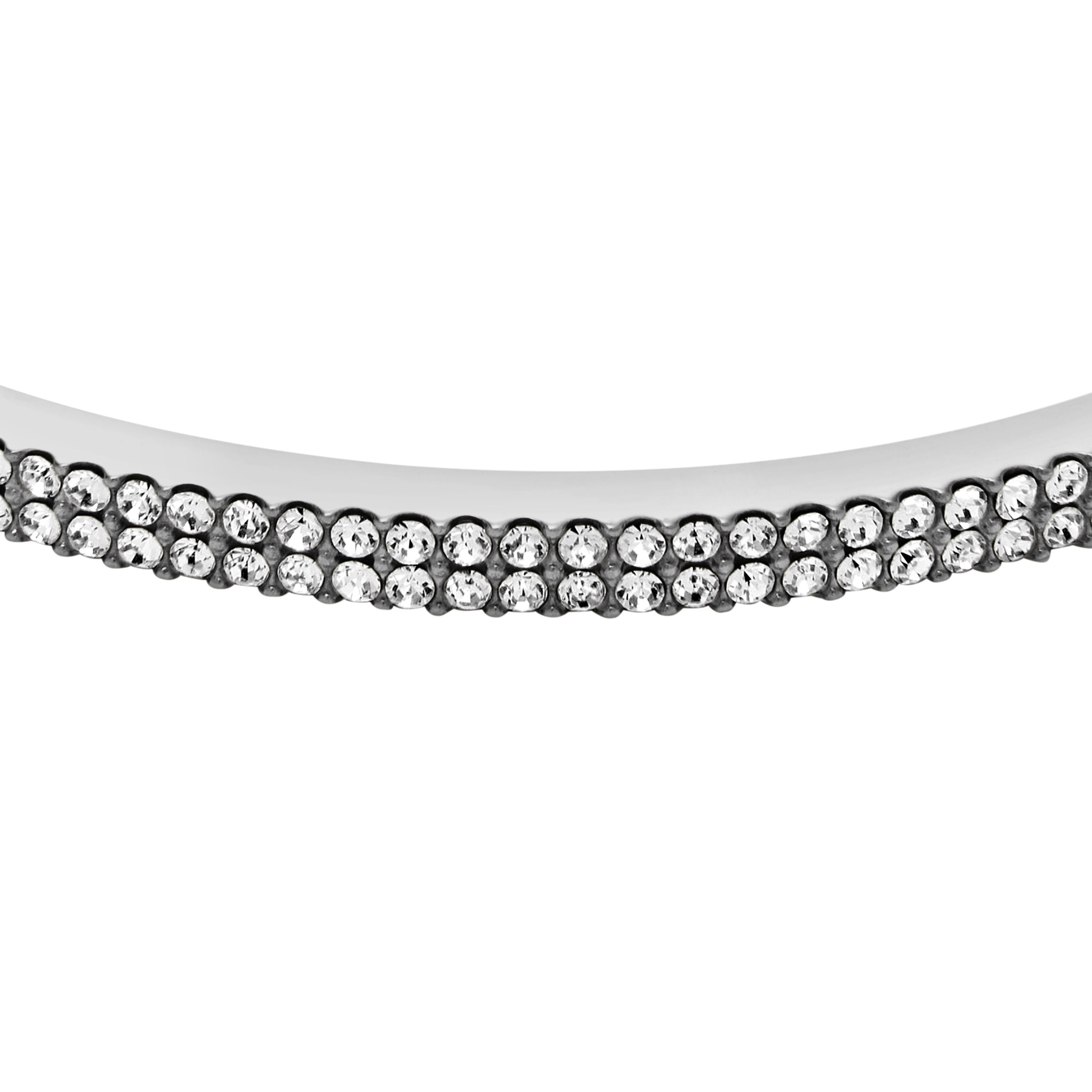 Fossil Armreif »Schmuck Geschenk Edelstahl ELLIS«, mit Glasstein