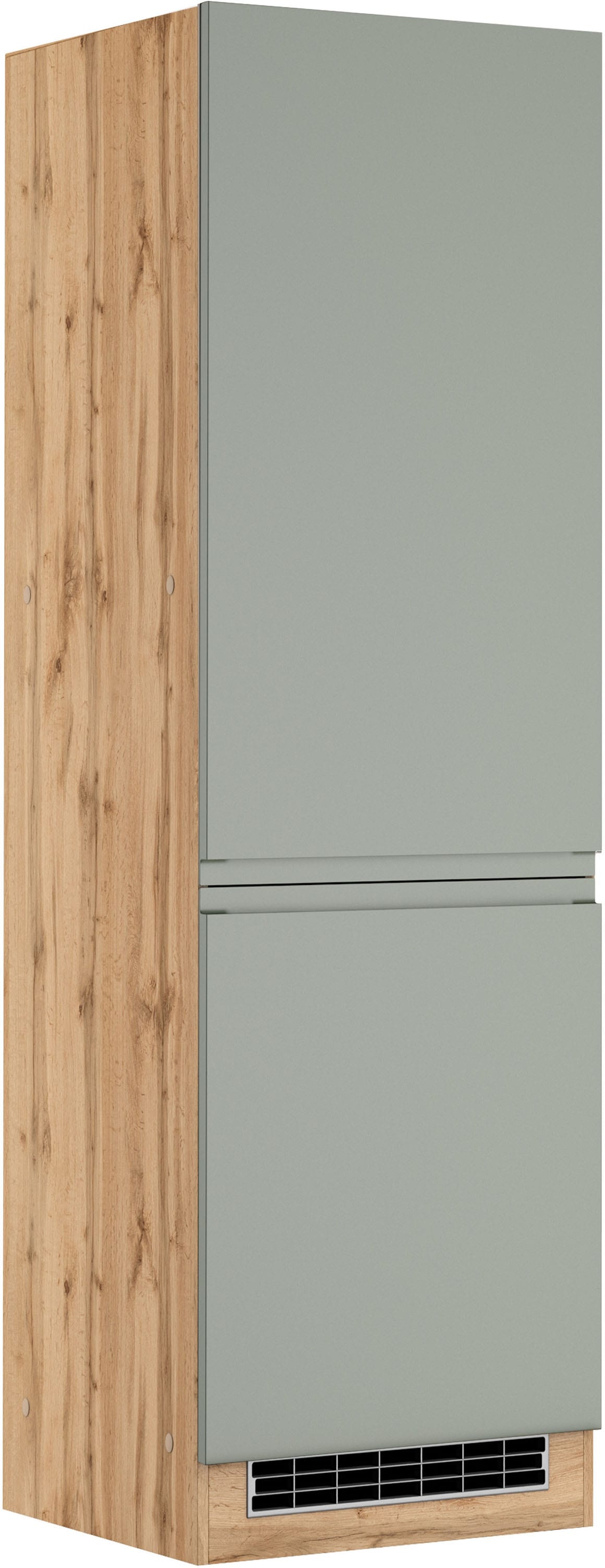KOCHSTATION Kühlumbauschrank "KS-Virginia,neu in verbesserter Ausführung" Stauraum, Softclose, Breite 60 cm, Höhe 200 cm, Nische für Kühlschrank B/H/T: 56/178/55 cm