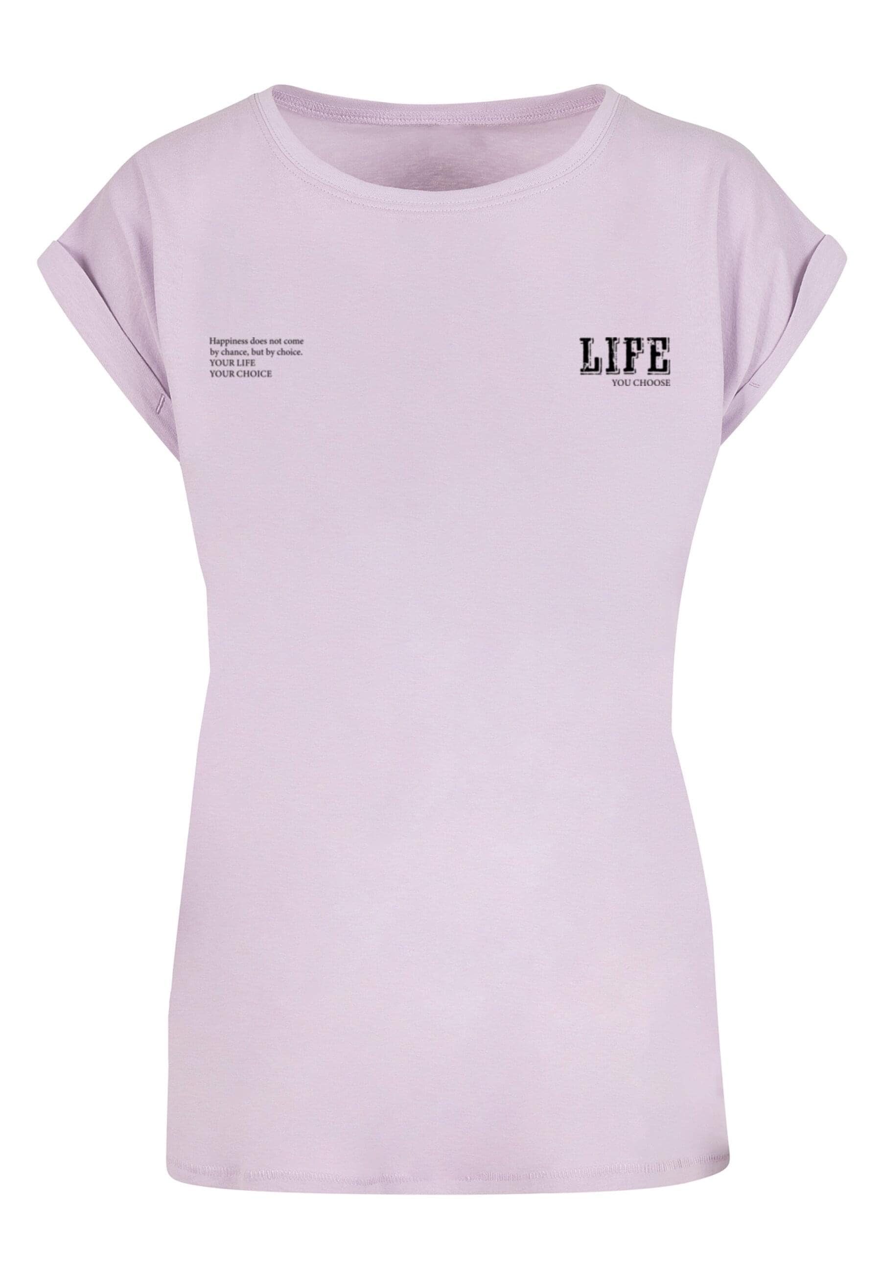 Merchcode T-Shirt "Merchcode Damen Ladies Life Extended Shoulder Tee", (1 t günstig online kaufen