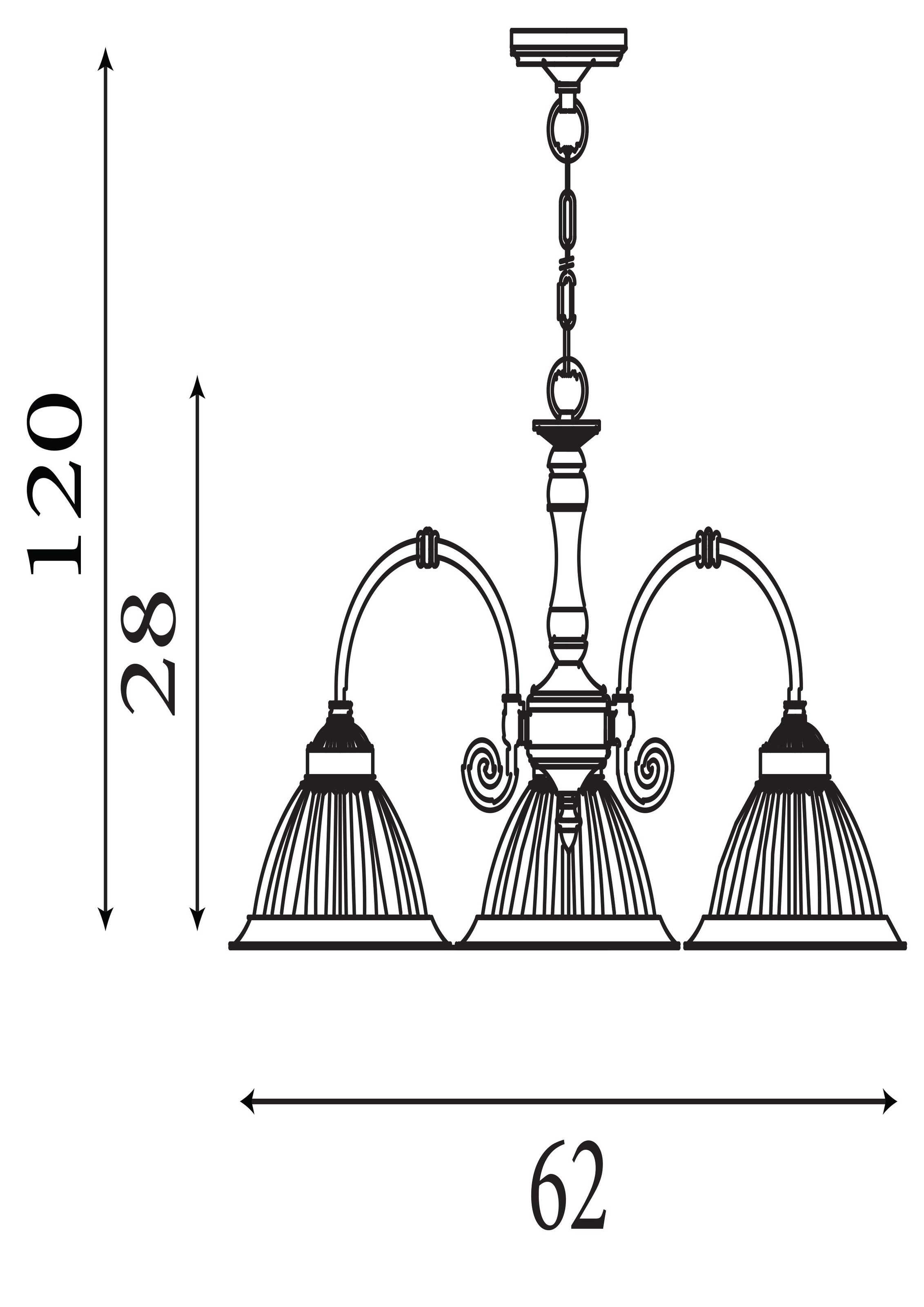 Searchlight Pendelleuchte »American Diner 3Lt Pendelleuchte - Satinsilber und Glas« E27 1 Stk.