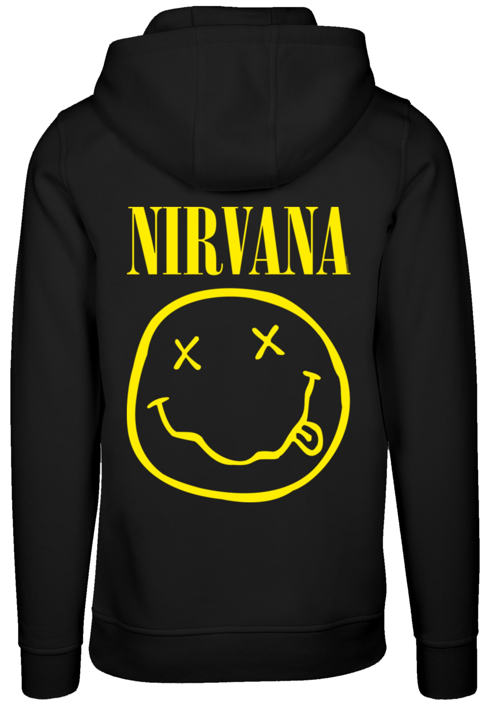 F4NT4STIC Rock »Nirvana bestellen | Kapuzenpullover ▷ Yellow BAUR Qualität Happy Band Face«, Premium