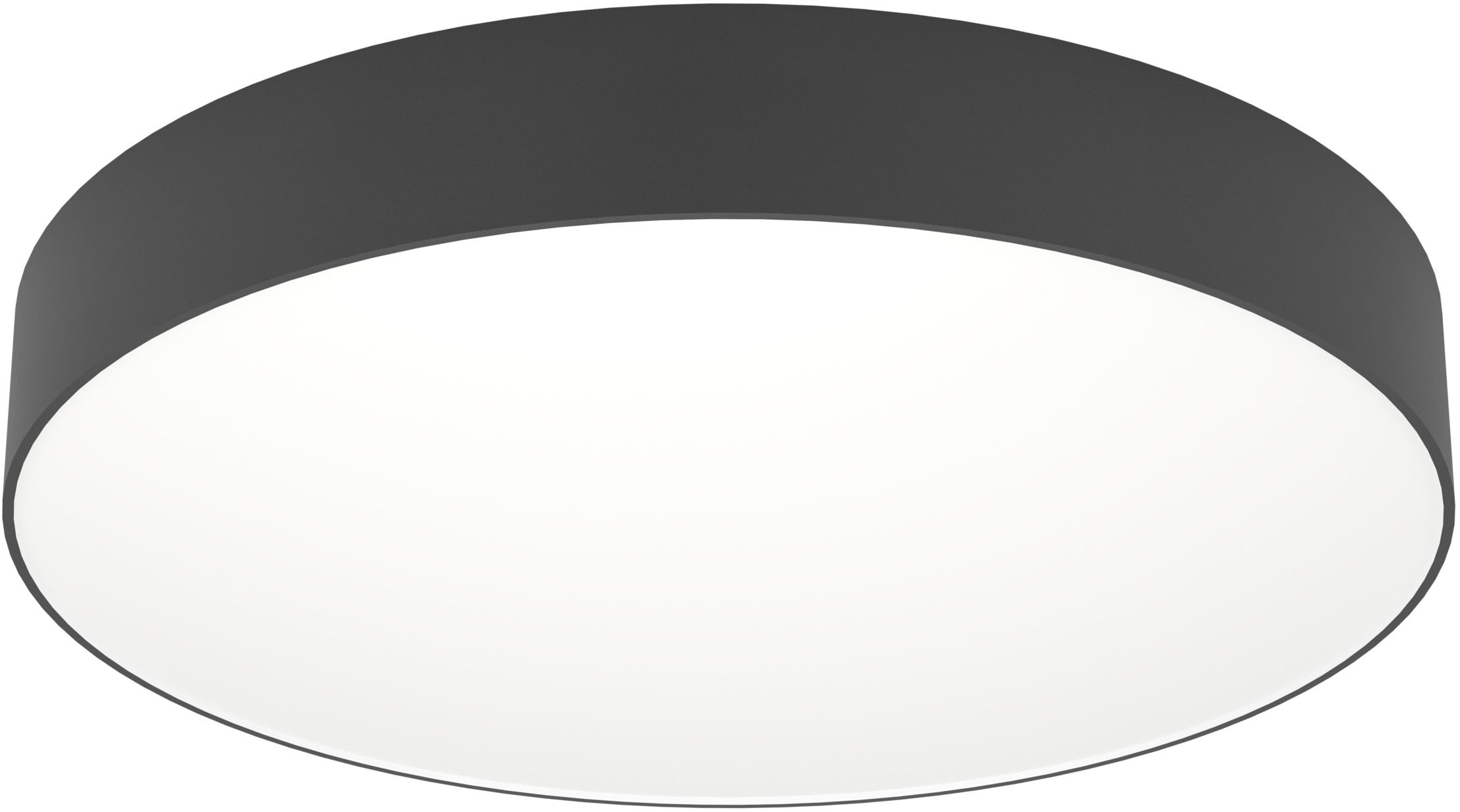EGLO LED Deckenleuchte "GALLIZZI-Z Deckenlampe - Kunststoff - LED - 26W - IP20", 1, Ø 49cm H: 7cm, 1 Stk., schwarz, Wohnzimmer, Leuchten,