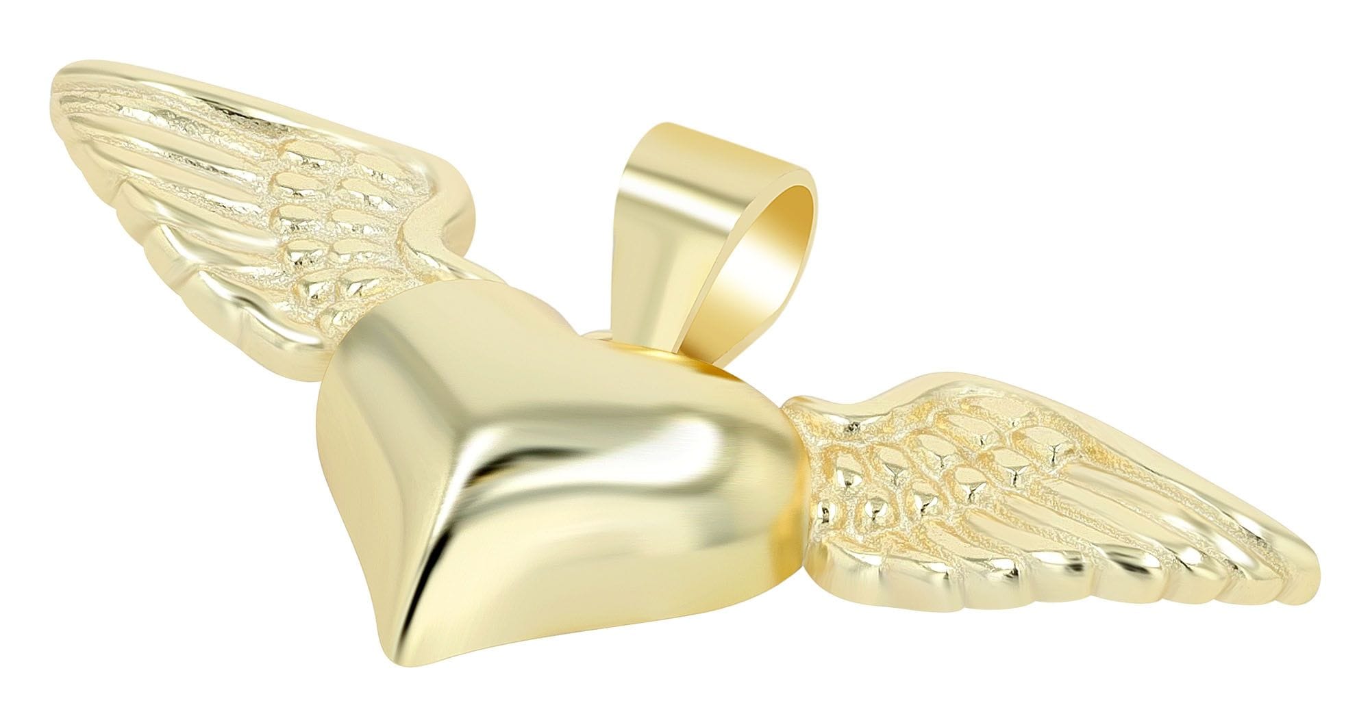 Adelia´s Kettenanhänger »Damen Anhänger – Flügel Herzanhänger aus 925 Silber« ()  Zum Verschenken – passend für viele Anlässe