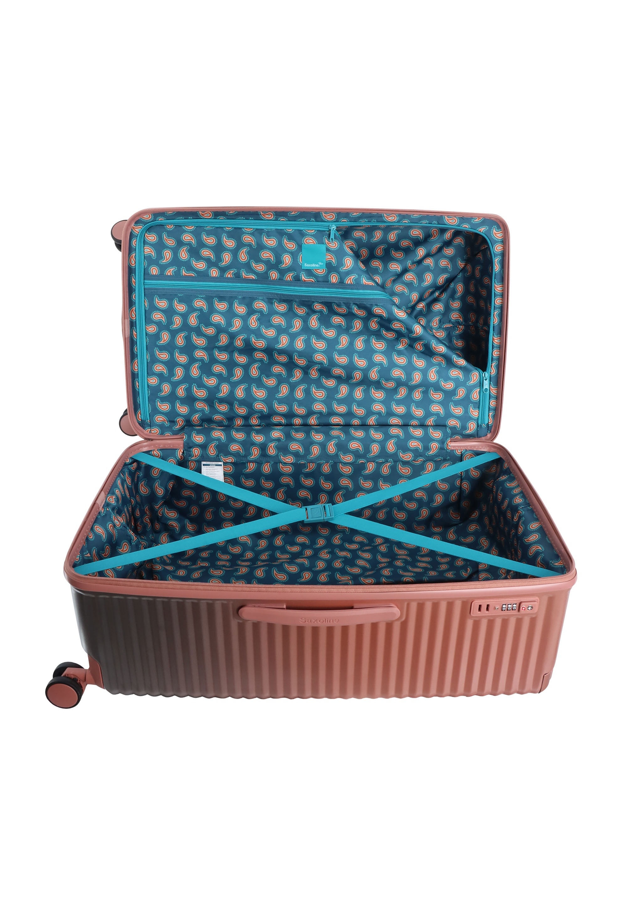 Saxoline® Koffer »Elite Trunk«, mit Trolleysystem aus Halbaluminium
