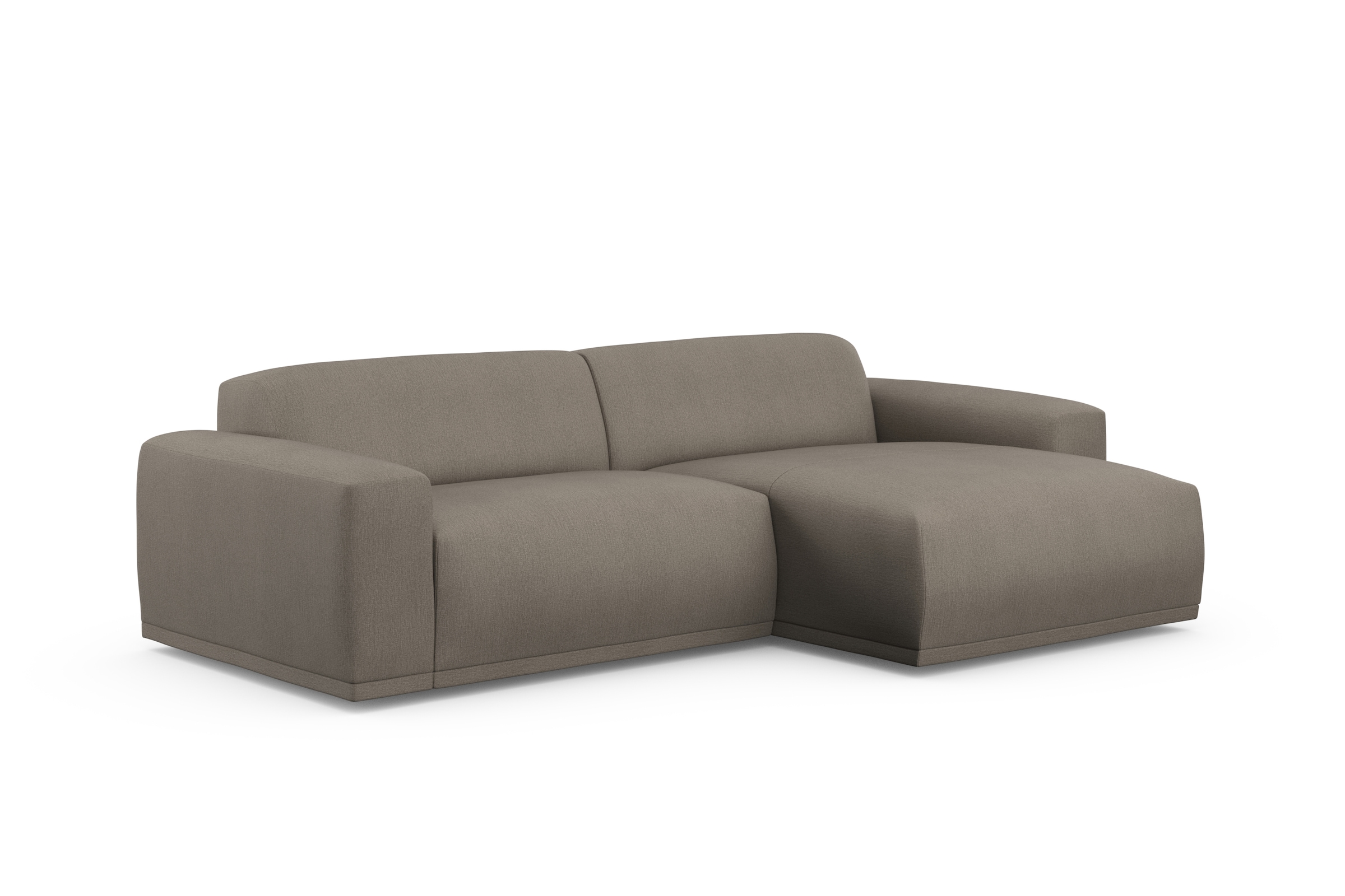 TRENDMANUFAKTUR Ecksofa »Braga, mit hochwertigem Kaltschaum, L-Form, in Cord erhältlich«, (2 St.), modernes Sofa, Couch mit hohem Sitzkomfort, 255/72/160 cm (B/H/T)