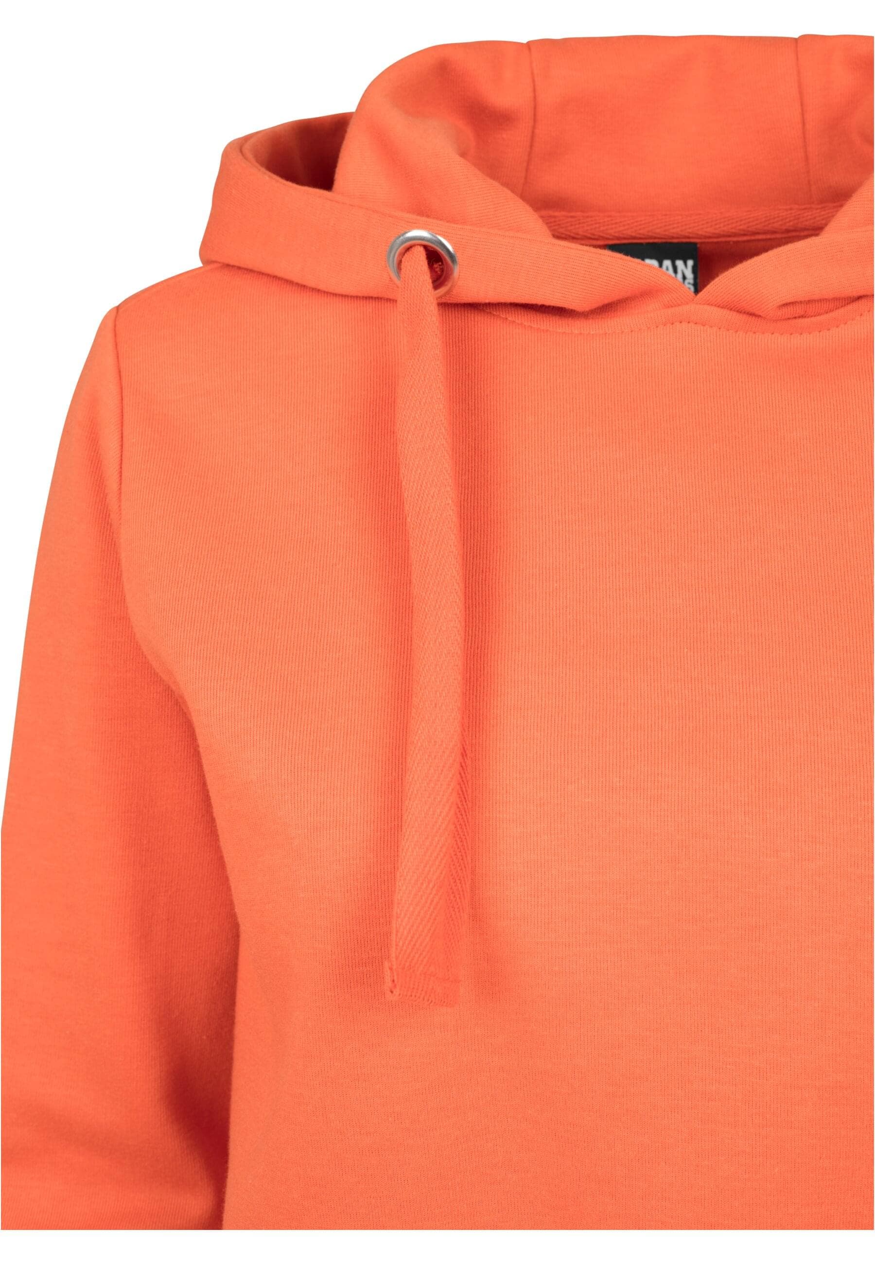 URBAN CLASSICS Rundhalspullover »Urban Classics Damen Ladies Interlock Short Hoody«, (1 tlg.)