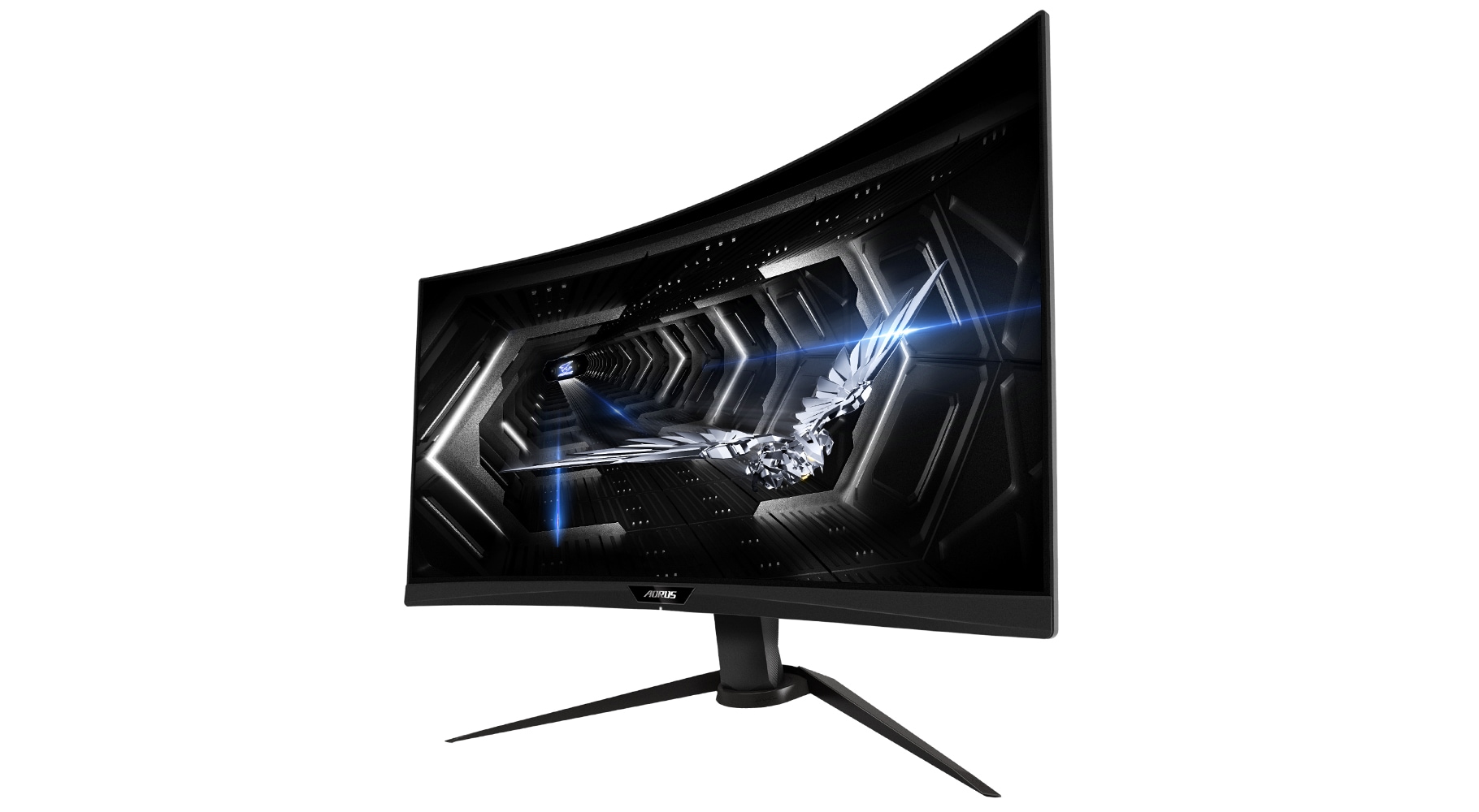 Gigabyte Gaming-Monitor »AORUS CV27Q«, 68,6 cm/27 Zoll, 2560 x 1440 px, QHD, 1 ms Reaktionszeit, 165 Hz, Neigbarkeit -20°C ~ +20°C