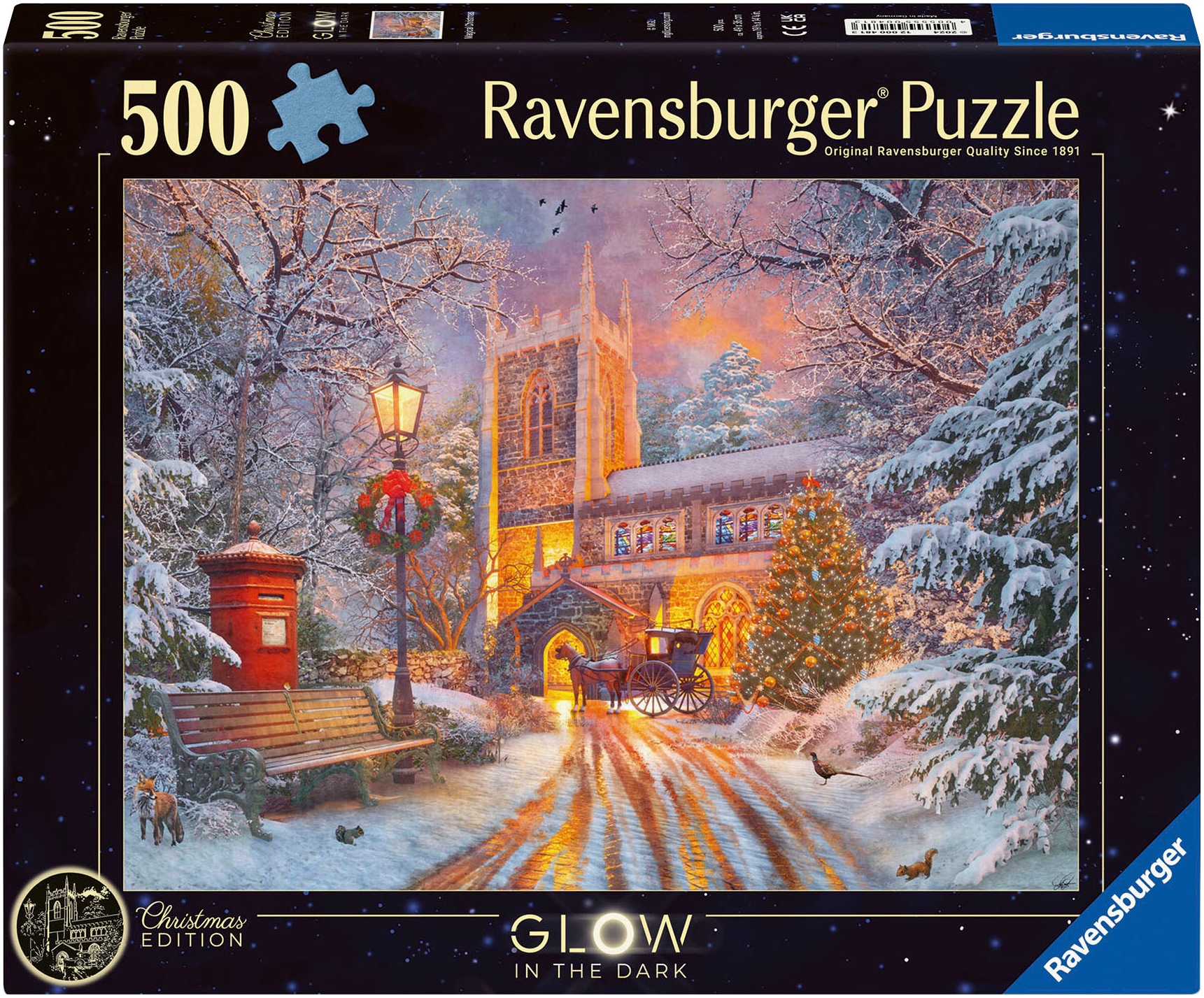 Puzzle »Glow in the Dark, Funkelnde Weihnachten«, Made in Germany; FSC® - schützt Wald...