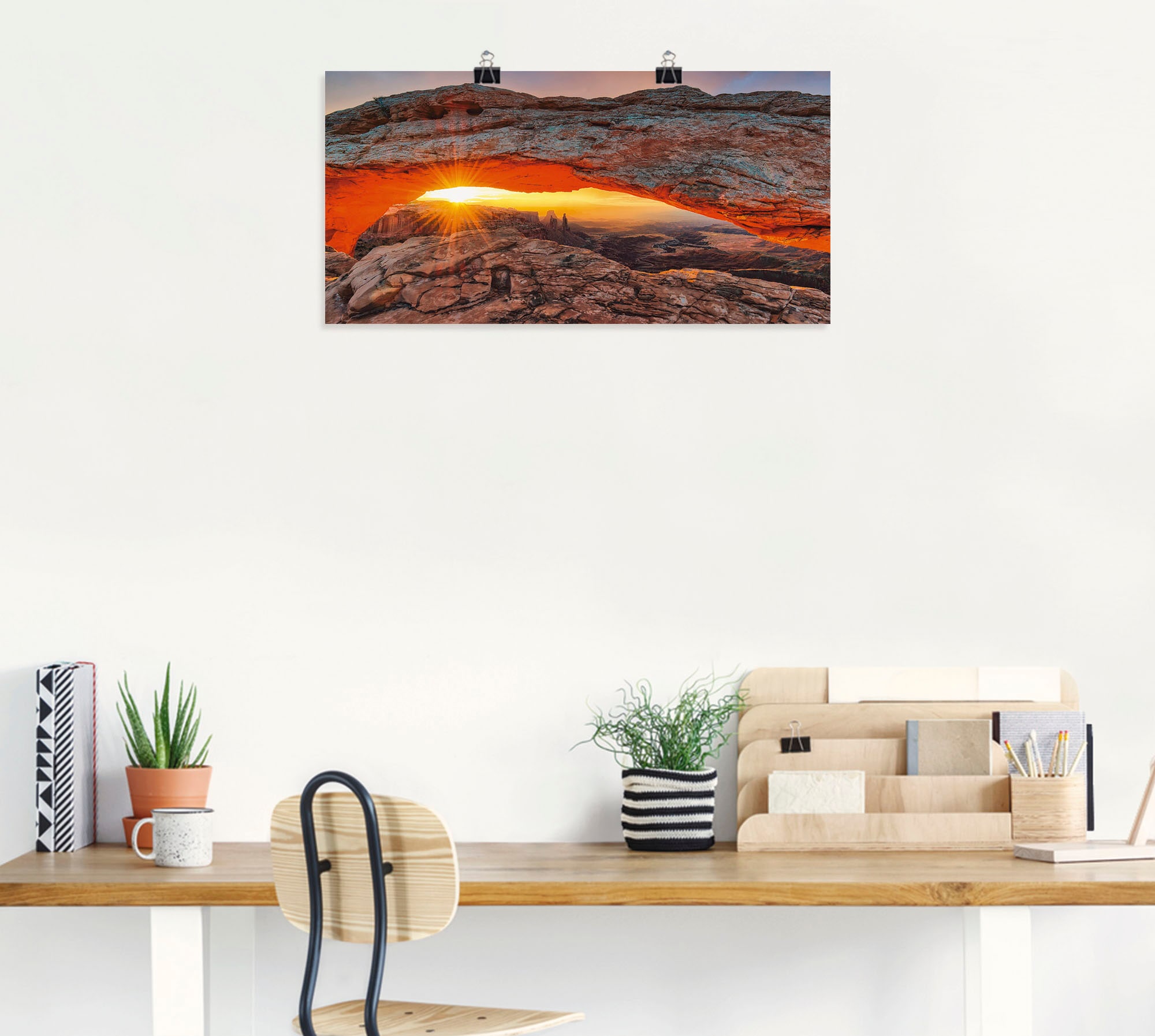 Artland Wandbild »Iconic Mesa Arch«, Felsen, (1 St.), als Alubild, Outdoorbild, Leinwandbild, Poster in verschied. Größen