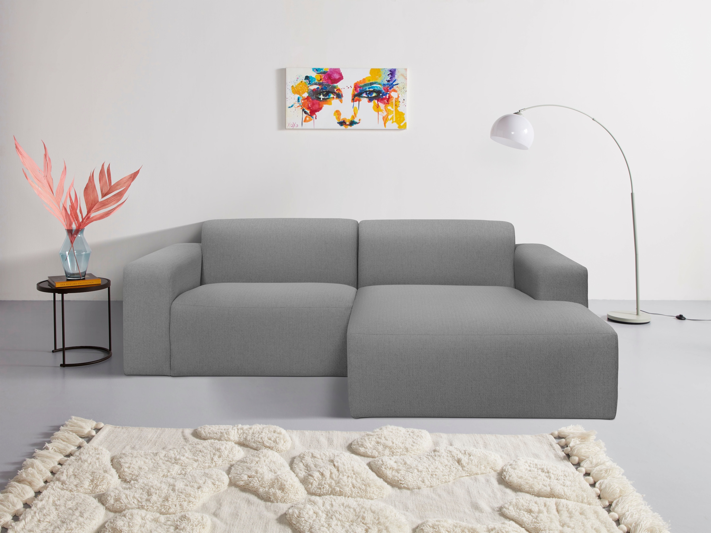 OTTO home Ecksofa "Koa, 228 cm, L-Form, Modulsofa in Cord, Chenille, Strukt günstig online kaufen