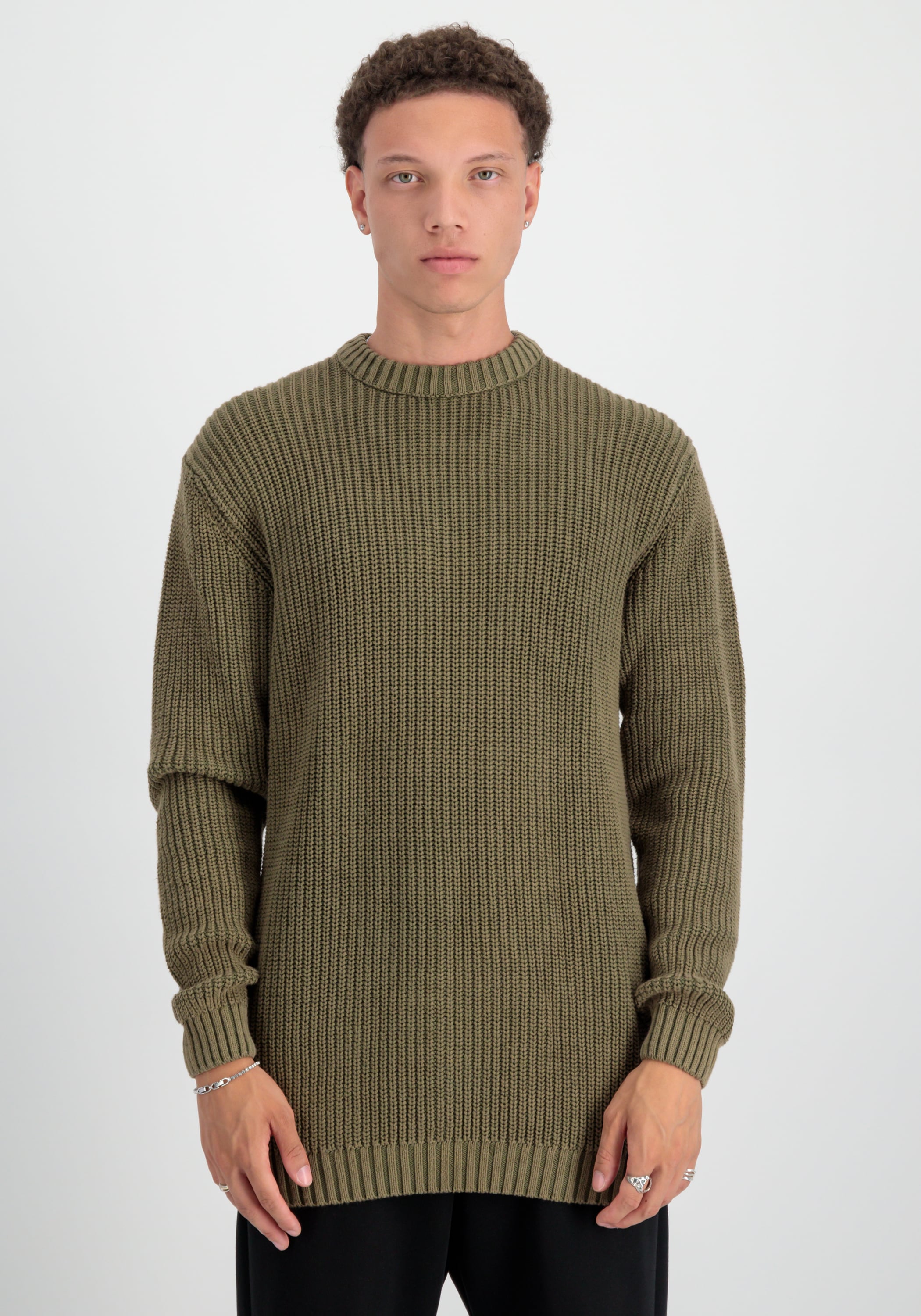 Alpha Industries Sweater "Alpha Industries Men - Knitwear Acid Pullover" günstig online kaufen