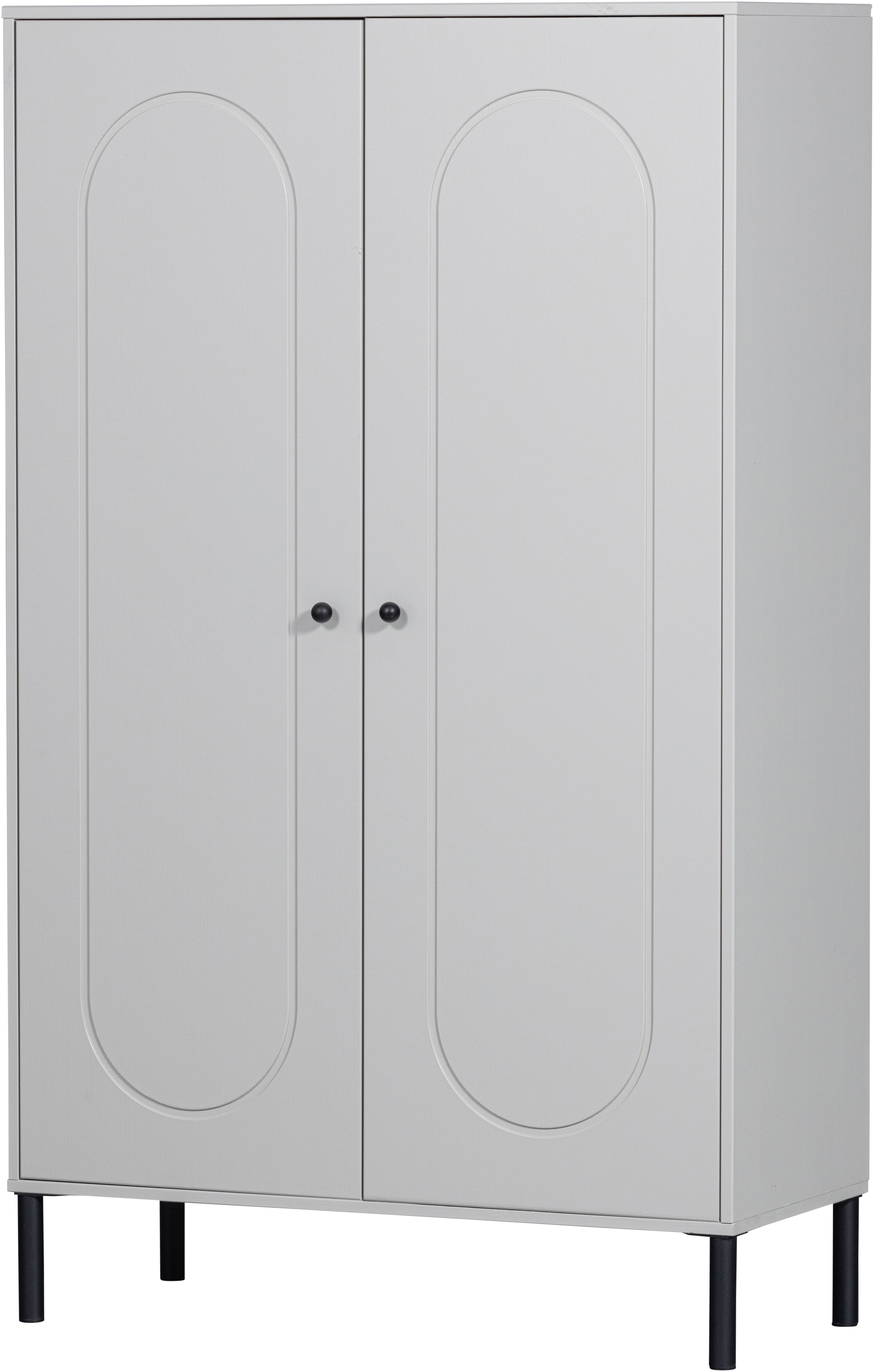 WOOOD Highboard "Xina mit FSC Massivkiefer und sichtbare Maserung 90 x 40 x 149 cm" Tragkraft 10 kg pro Einlegeboden, einfach zu montieren